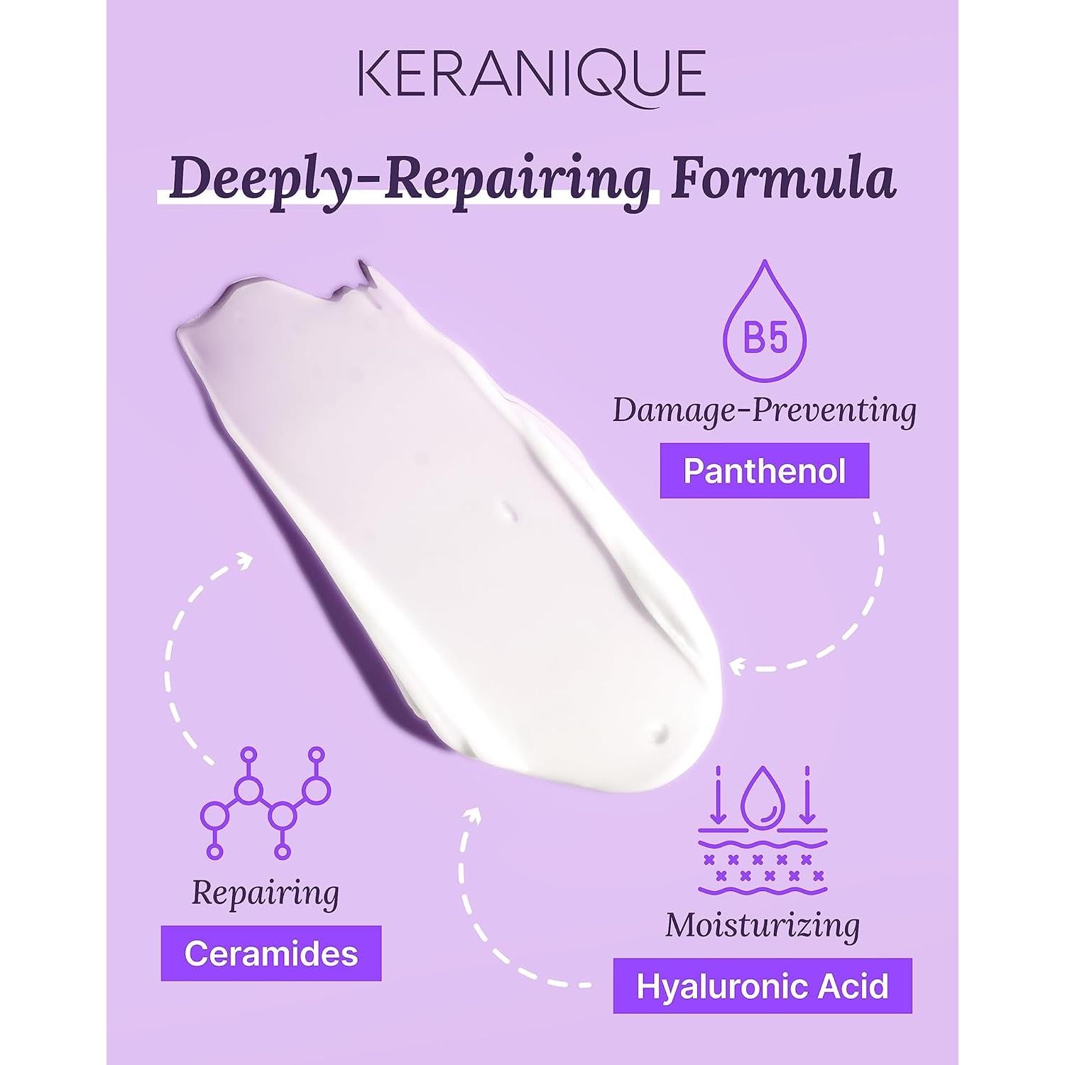 Mascarilla capilar Keranique 4x14.79ml - Hidratación intensa