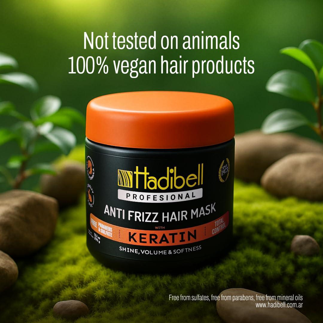 Mascarilla para Cabello dañado Hadibell 370g - Queratina