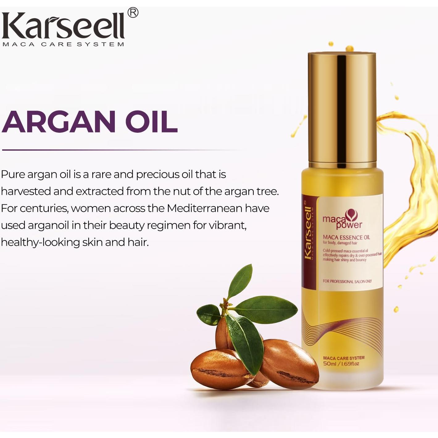Mascarilla Capilar Karseell Morada 500ml Aceite de Argán