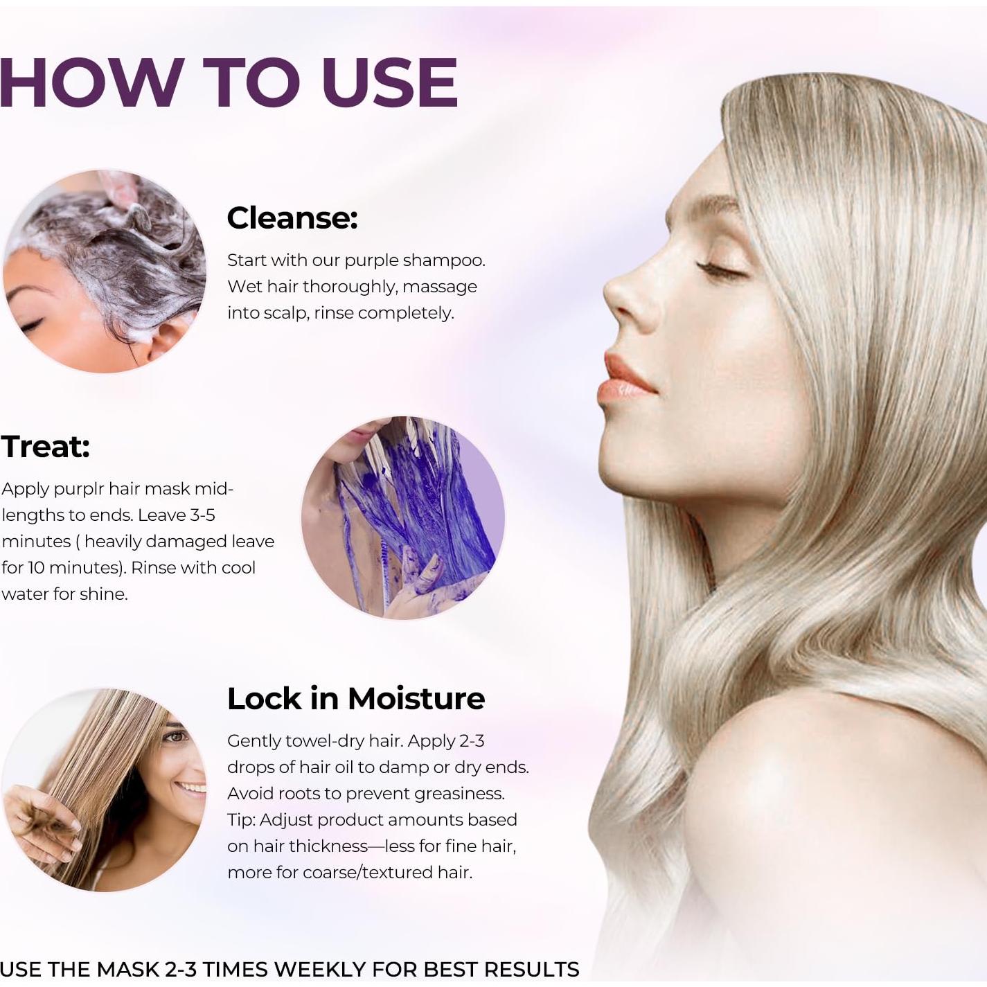 Mascarilla Capilar Karseell Morada 500ml Aceite de Argán