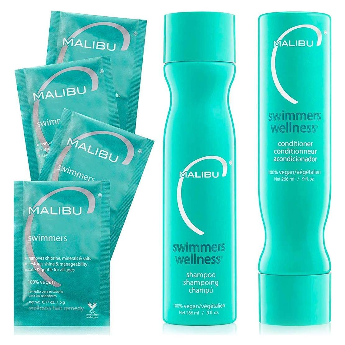 Kit de Cuidado para Nadadores Malibu C - Champú y Acondicionador + Mascarilla