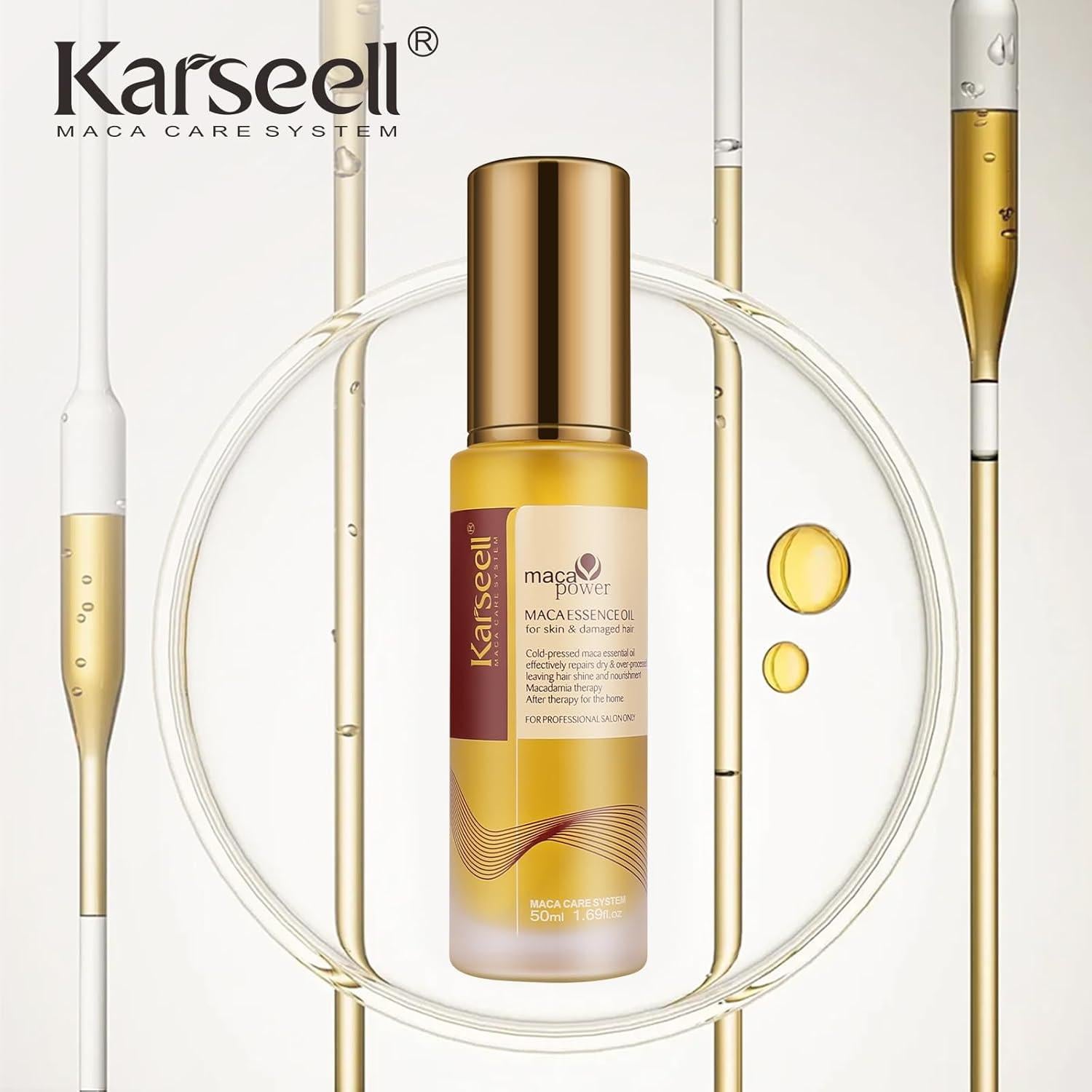 Aceite de Argán Karseell 50ml - Serum para Cabello Seco