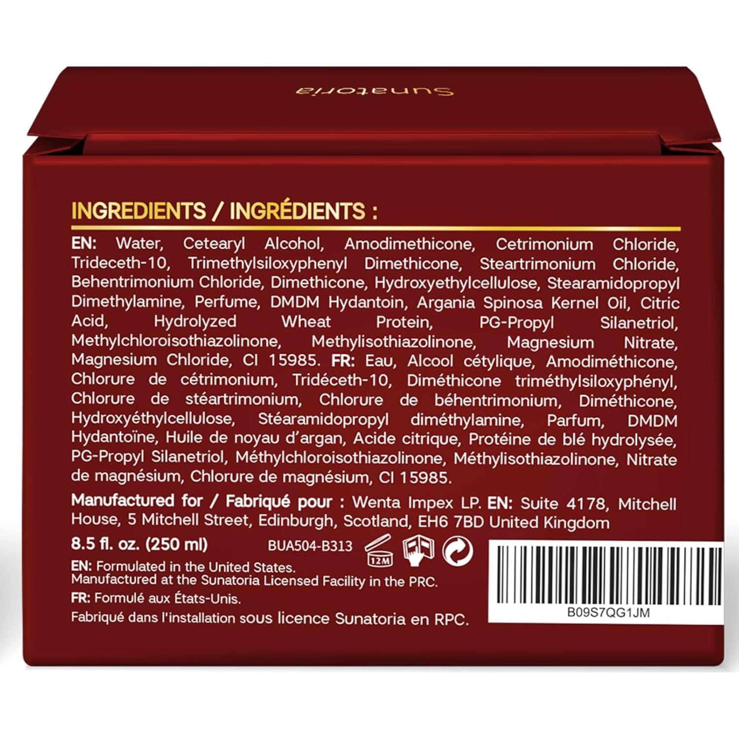 Mascarilla Capilar Sunatoria con Queratina y Aceite de Argán 250ml