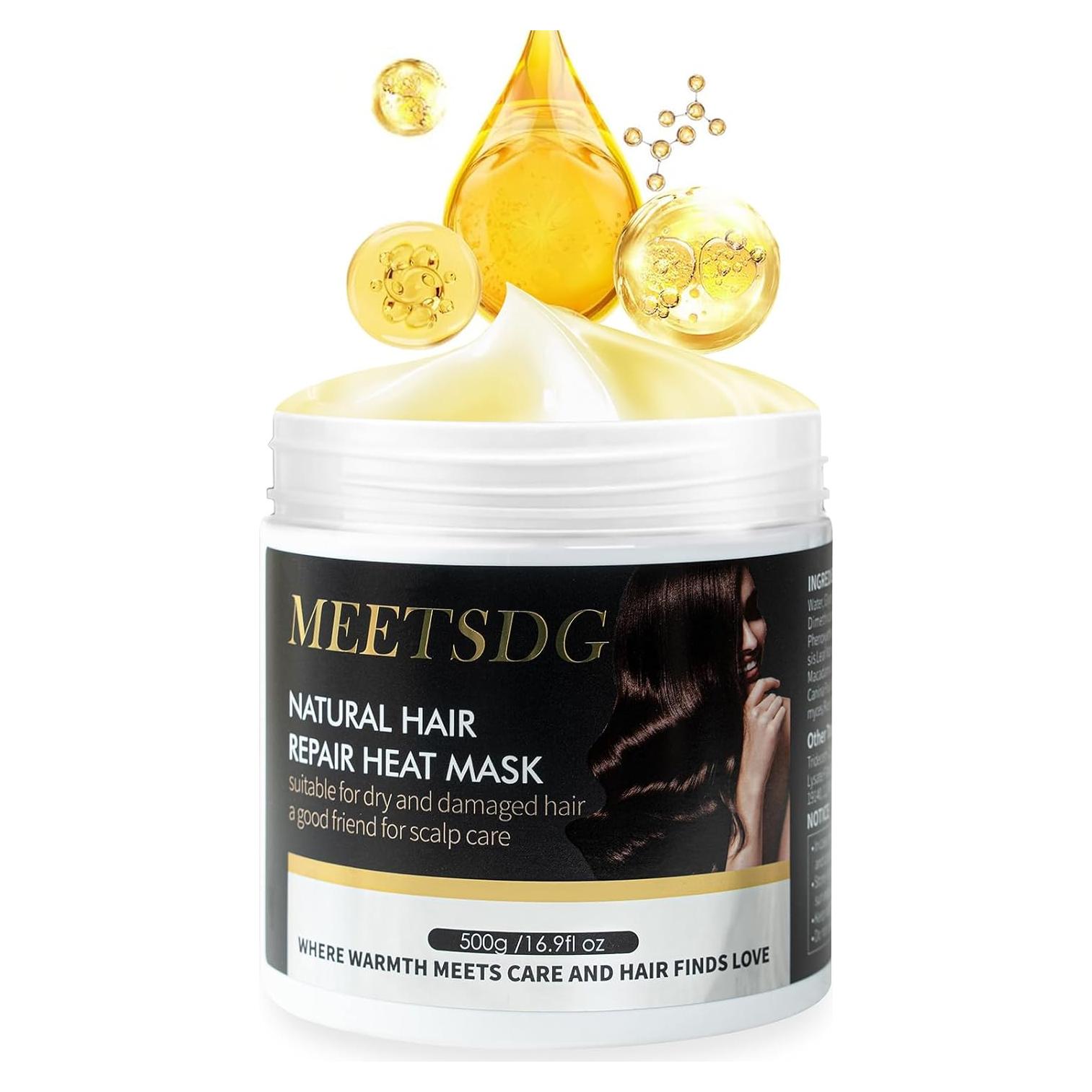 Mascarilla Capilar Autocalentable MEETSDG 500g Colágeno y Argán