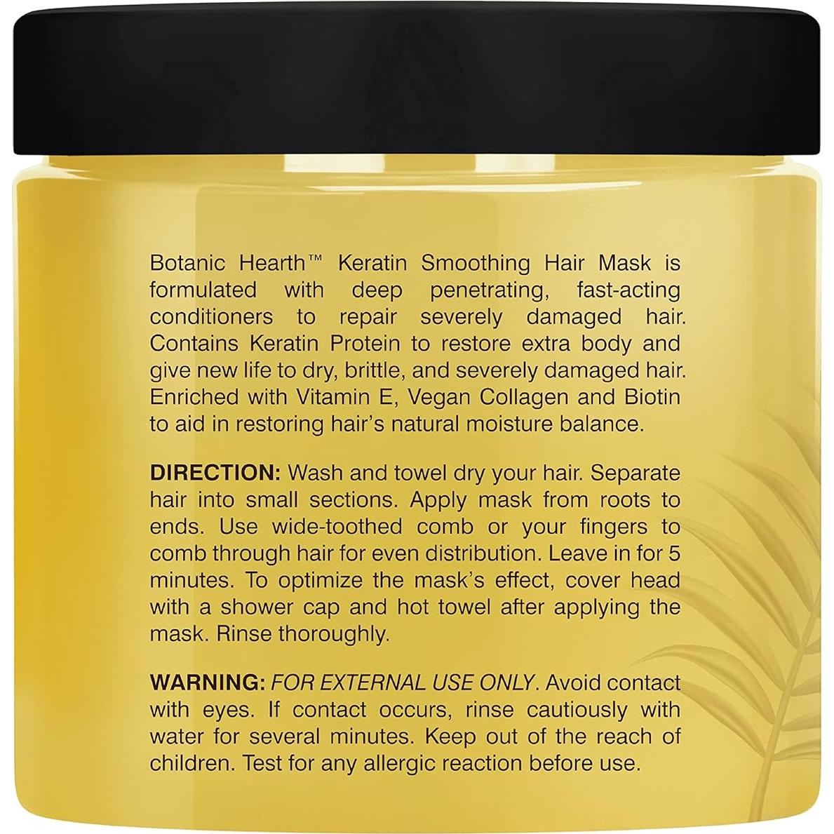 Mascarilla Capilar de Queratina Botanic Hearth 454 g