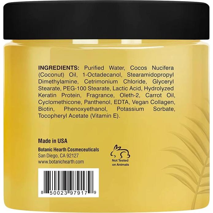 Mascarilla Capilar de Queratina Botanic Hearth 454 g