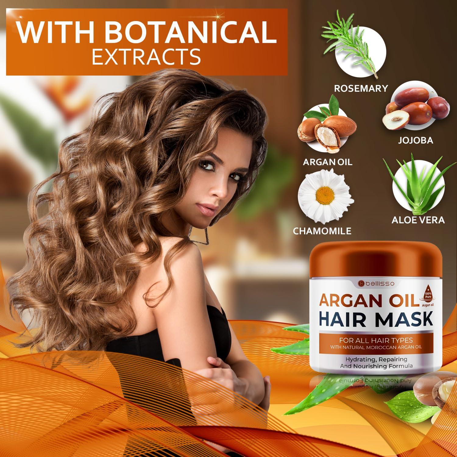 Mascarilla Hidratante Bellisso Aceite de Argán 308g