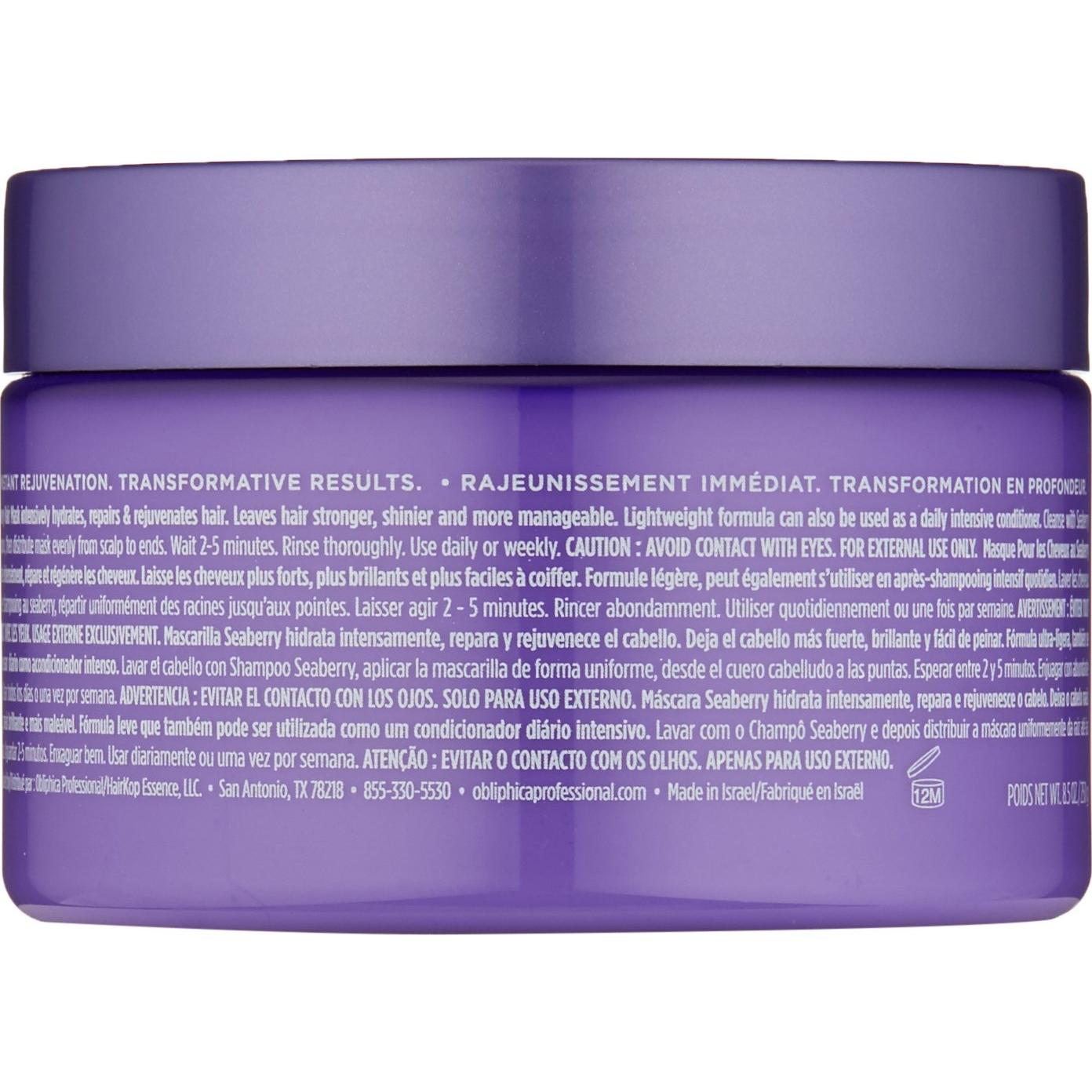 Máscara para Cabello Obliphica Seaberry 240 g Hidratante