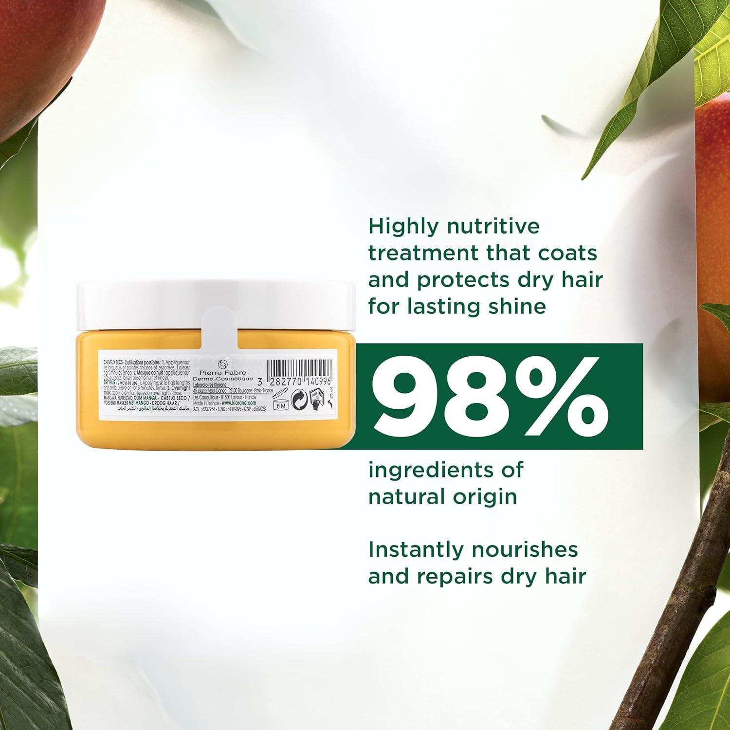 Mascarilla Nutritiva 2 en 1 Klorane Mango 150 ml Vegana