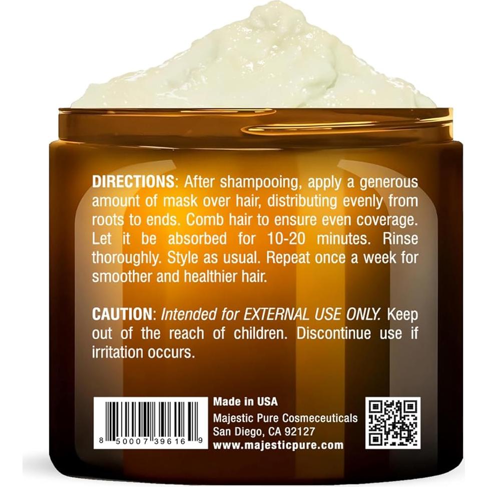 Mascarilla Capilar Aguacate y Coco Majestic Pure 473 ml