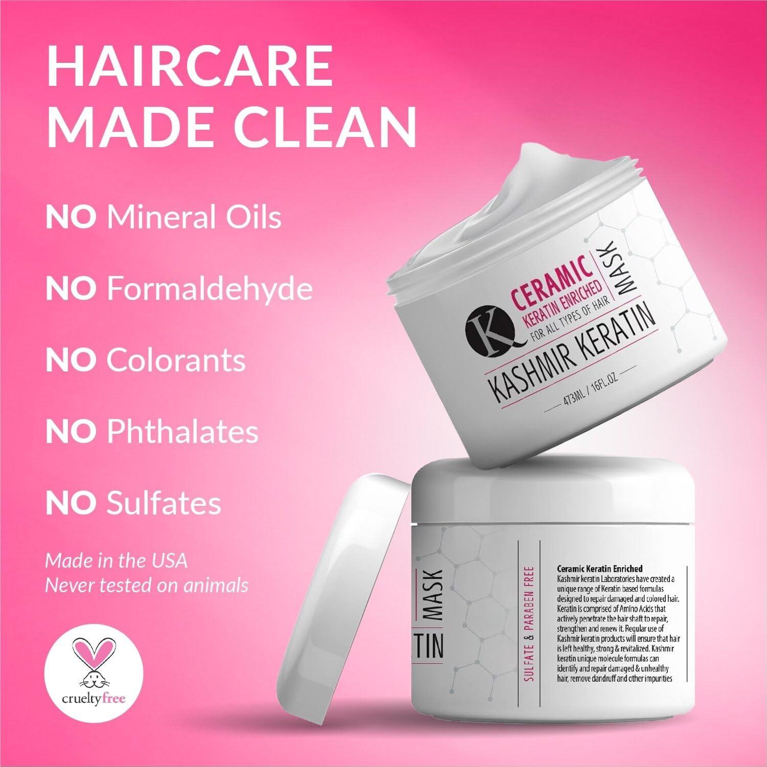 Mascarilla Capilar de Queratina Kashmir 473 ml Hidratante