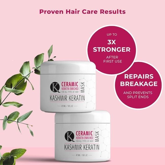 Mascarilla Capilar de Queratina Kashmir 473 ml Hidratante