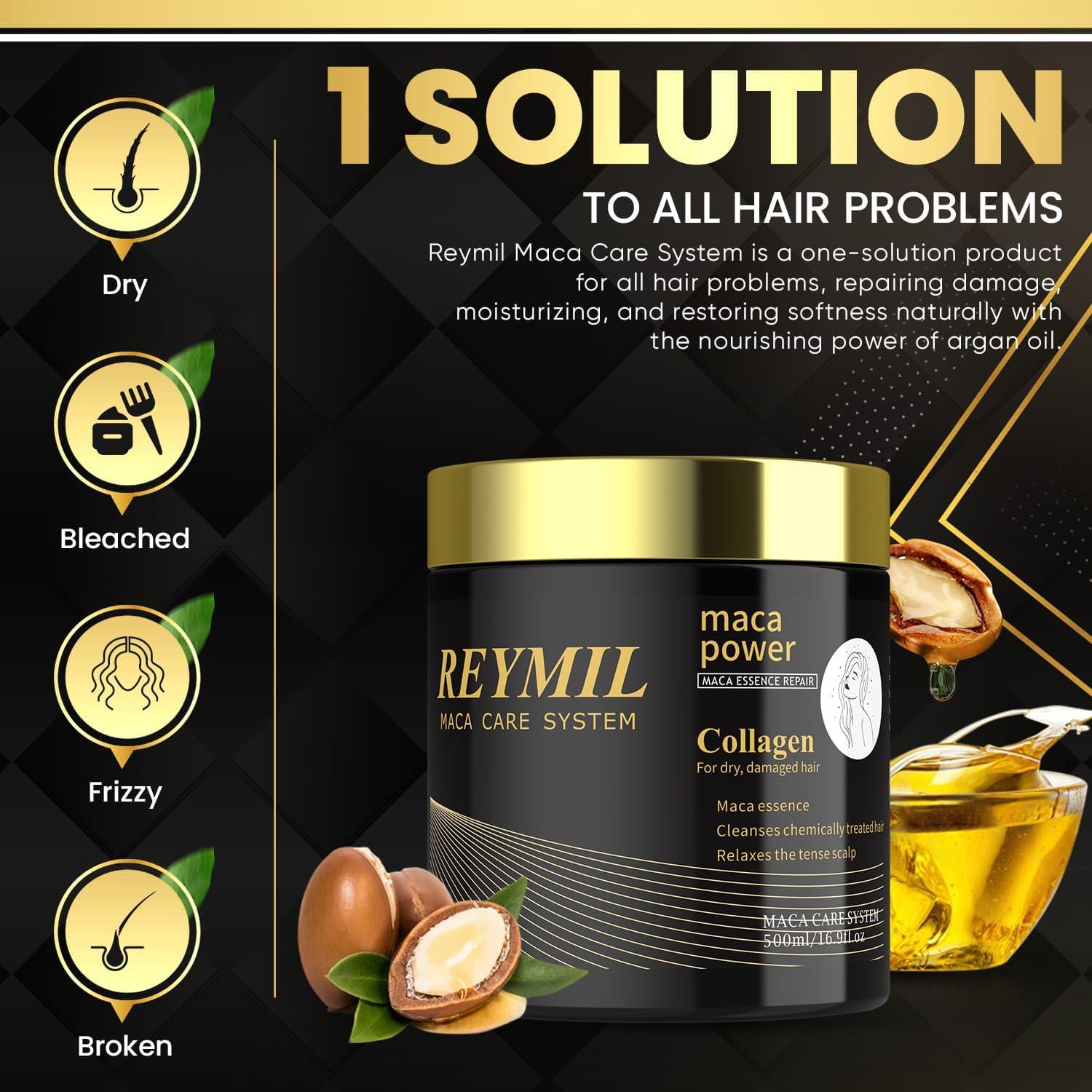 Mascarilla de colágeno Reymil 500ml - Hidratación y reparación