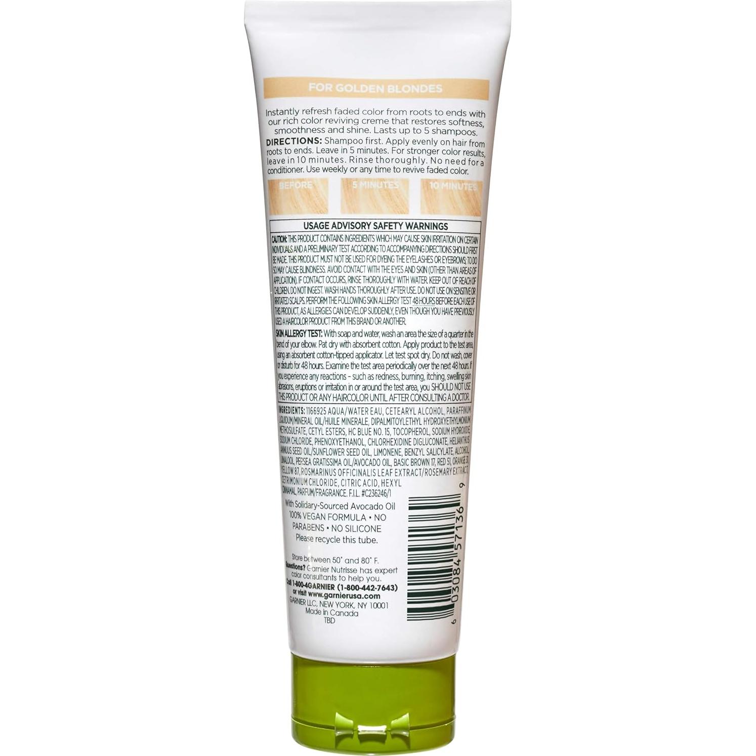 Máscara de Color Nutritiva Garnier Nutrisse Rubio Dorado 120 ml