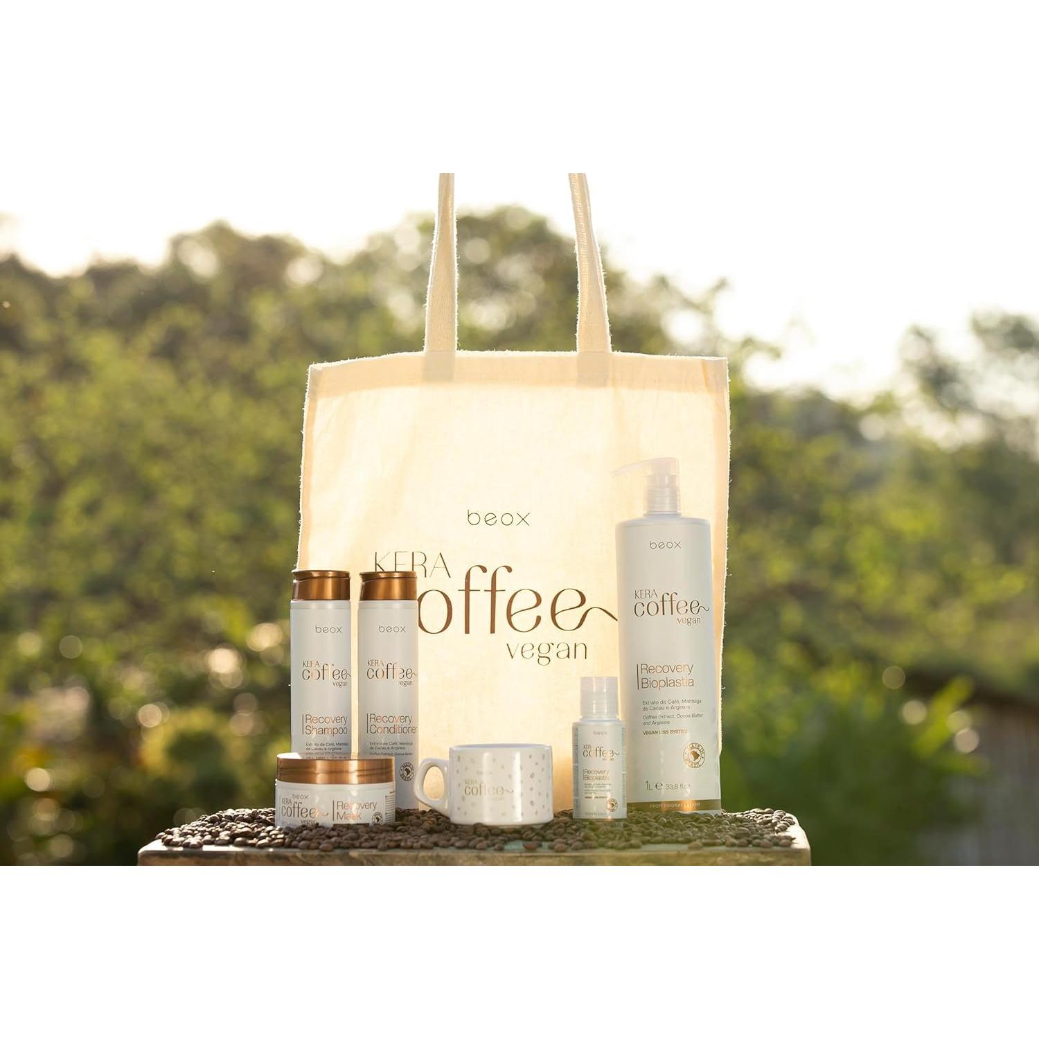 Kit de Recuperación Vegano Beox KERACOFFEE 850g - Hidratación y Brillo