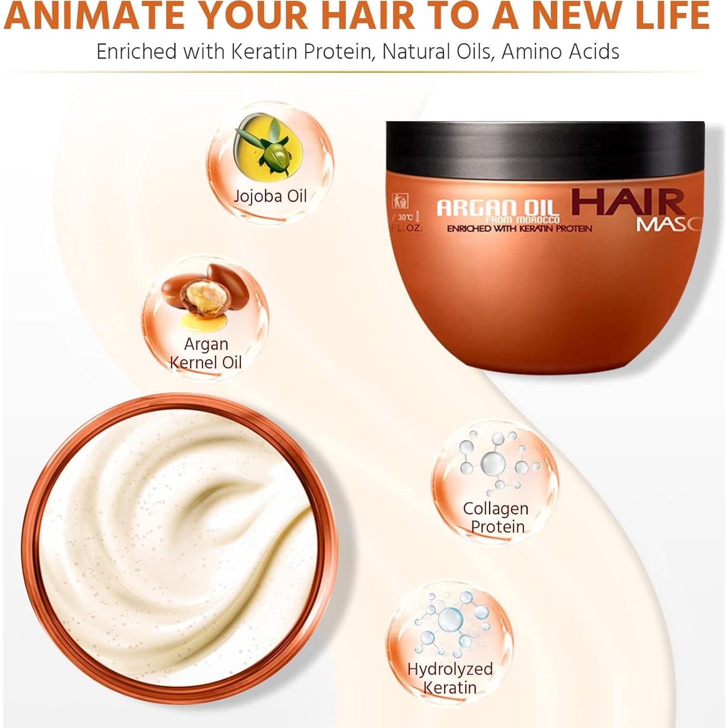 Mascarilla para Cabello Nuspa con Aceite de Argán 250ml