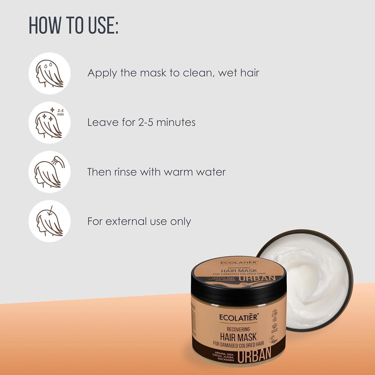 Mascarilla Capilar Restauradora Ecolatier 399.5 ml Vegana