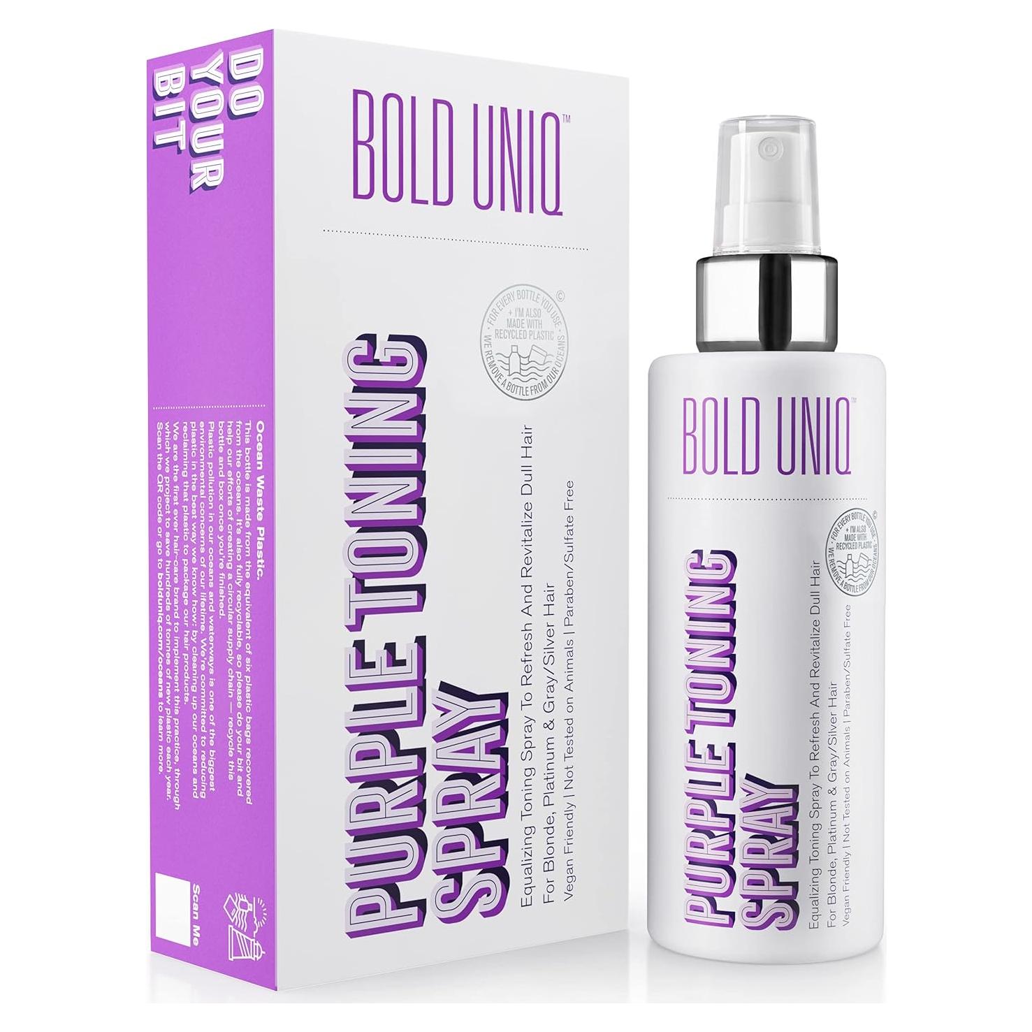 Spray Tonificador Morado Bold Uniq 272g para Cabello Rubio