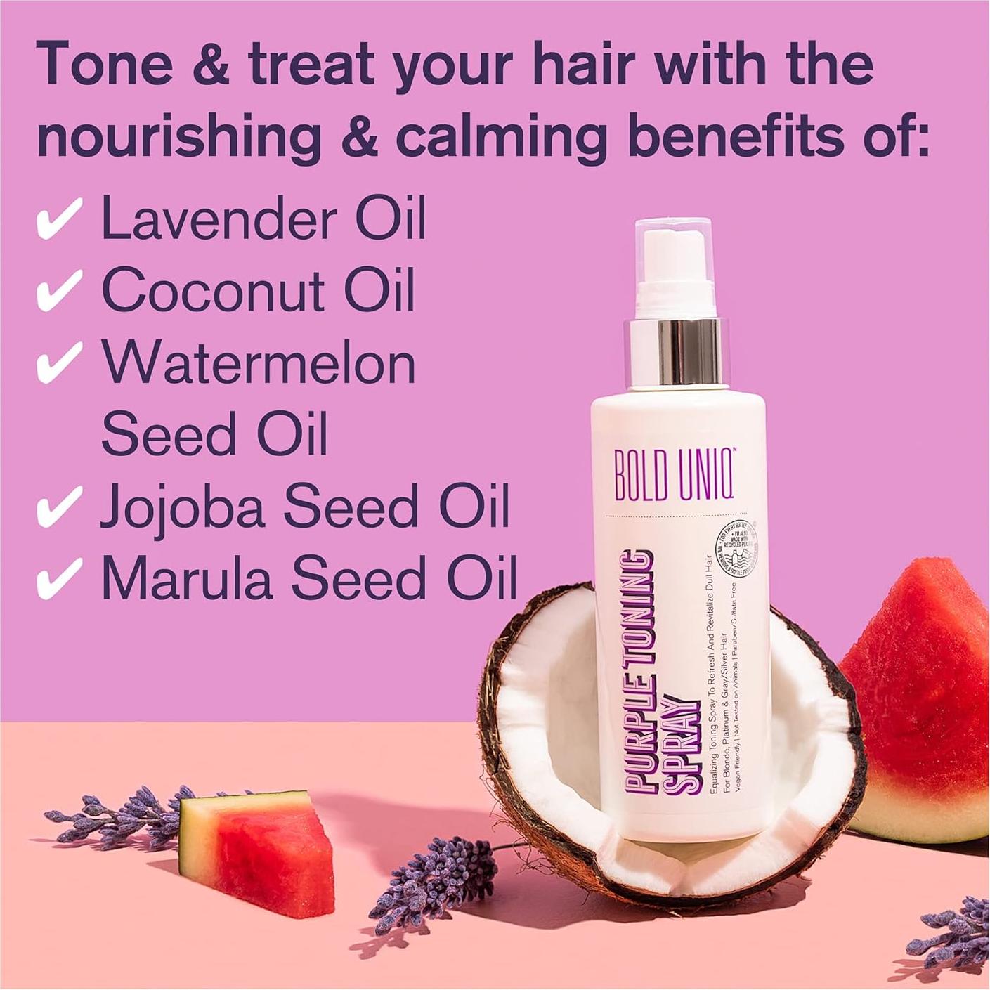 Spray Tonificador Morado Bold Uniq 272g para Cabello Rubio