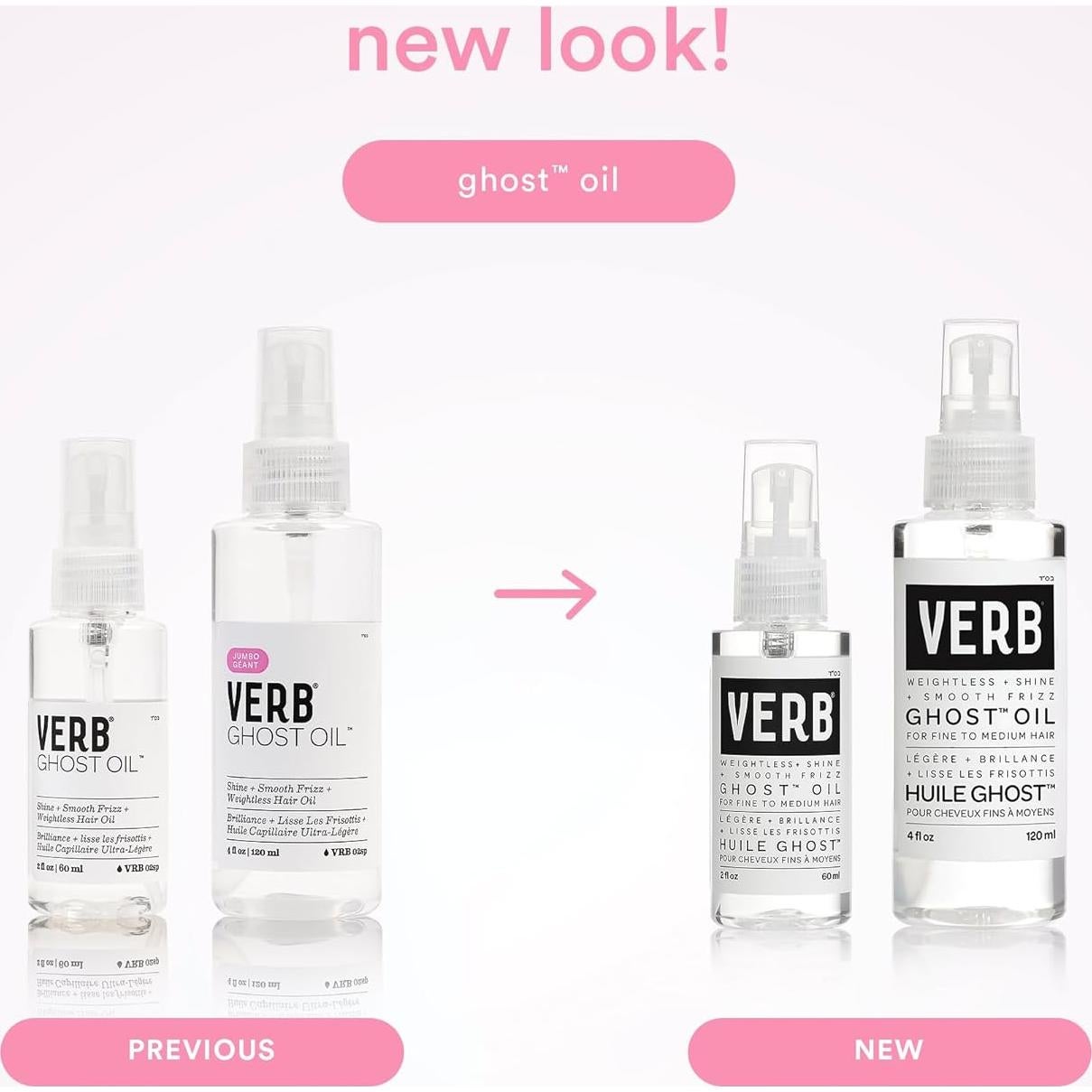 Aceite para Cabello VERB Ghost Oil 59ml - Sin Frizz y Brillo