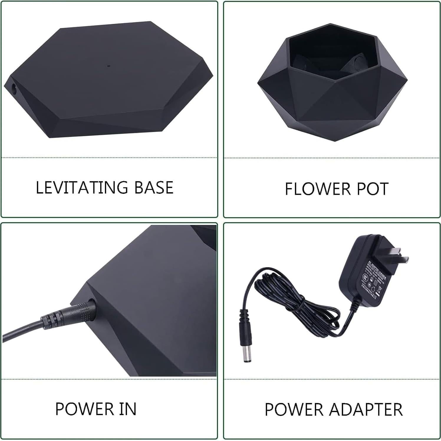 Maceta Flotante Magnética Ronsoile para Bonsai - Negro