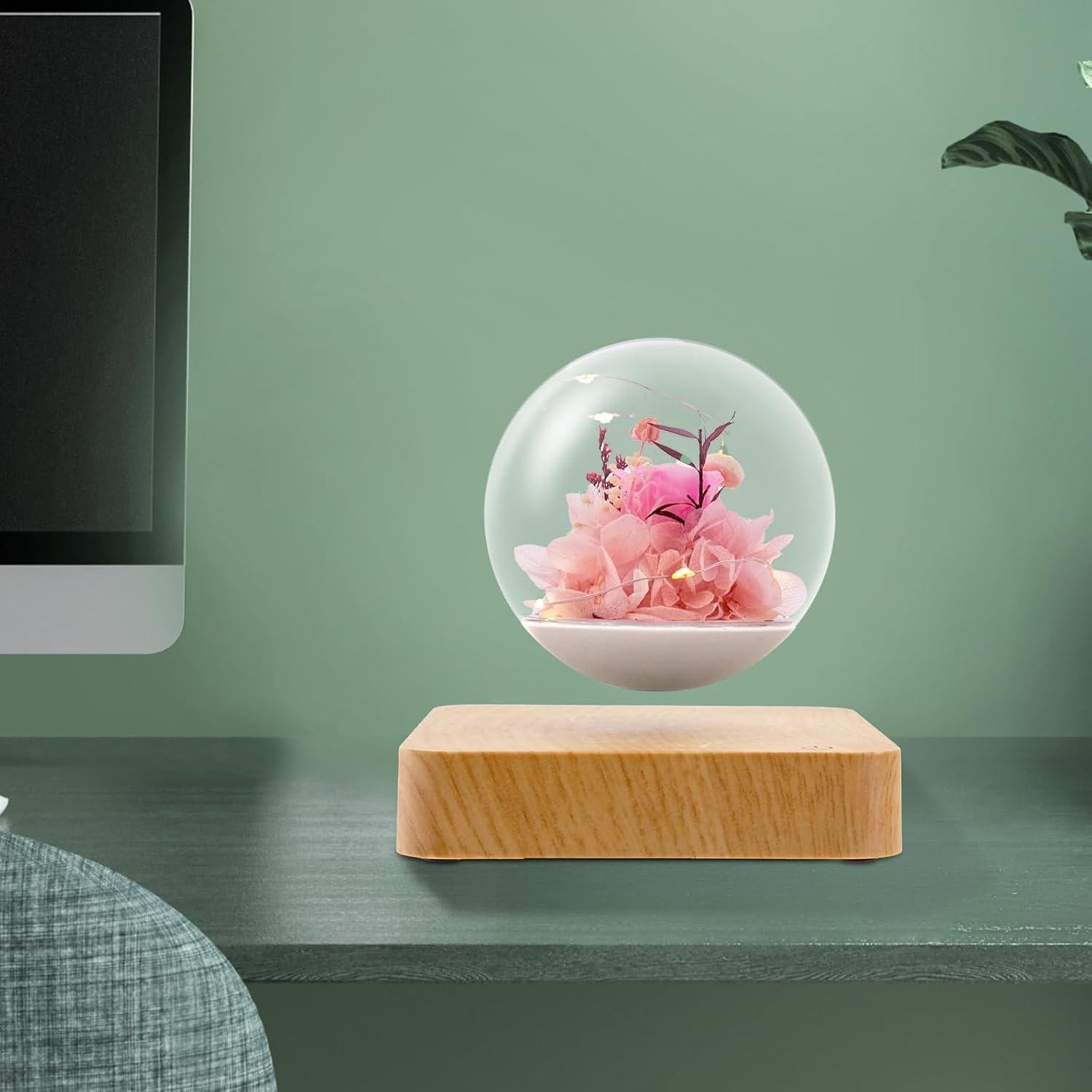 Lámpara de Flores Flotantes Magnéticas KathyLiely LED Decorativa