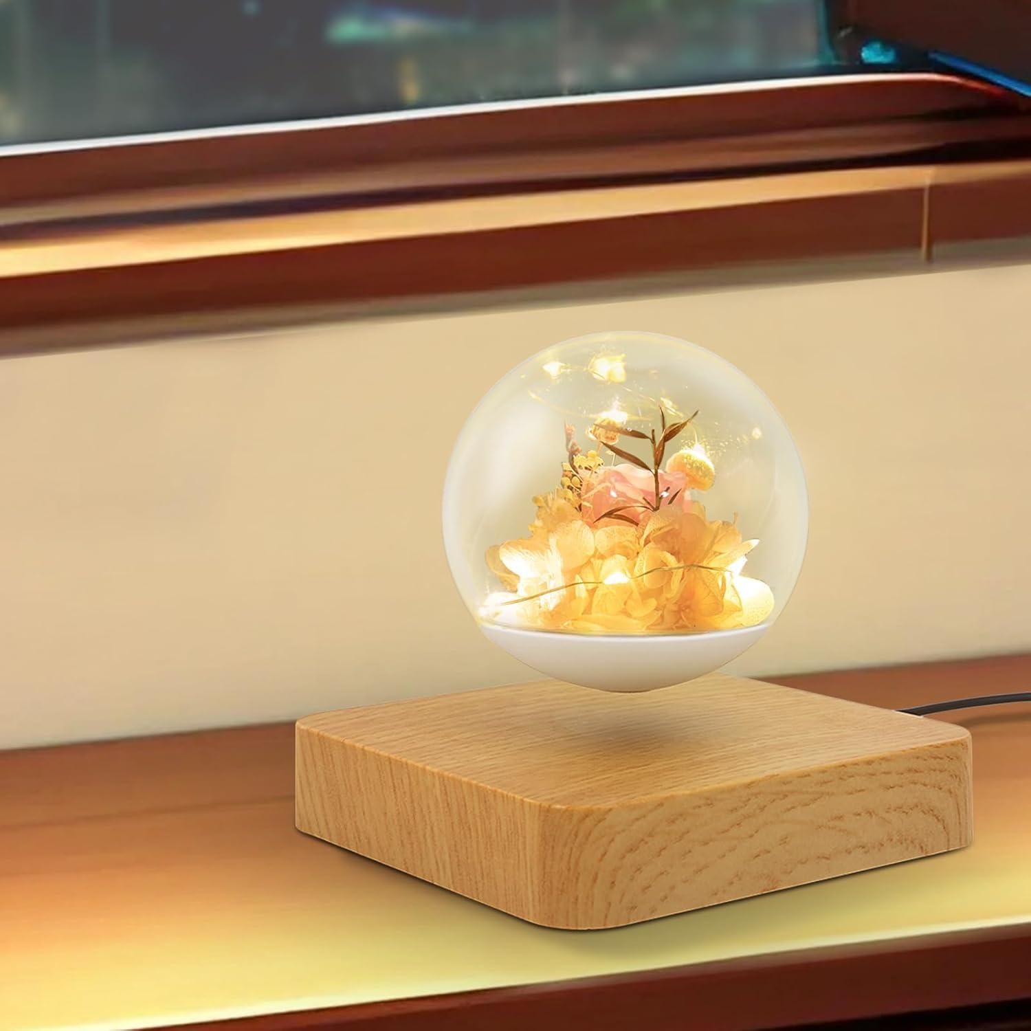 Lámpara de Flores Flotantes Magnéticas KathyLiely LED Decorativa