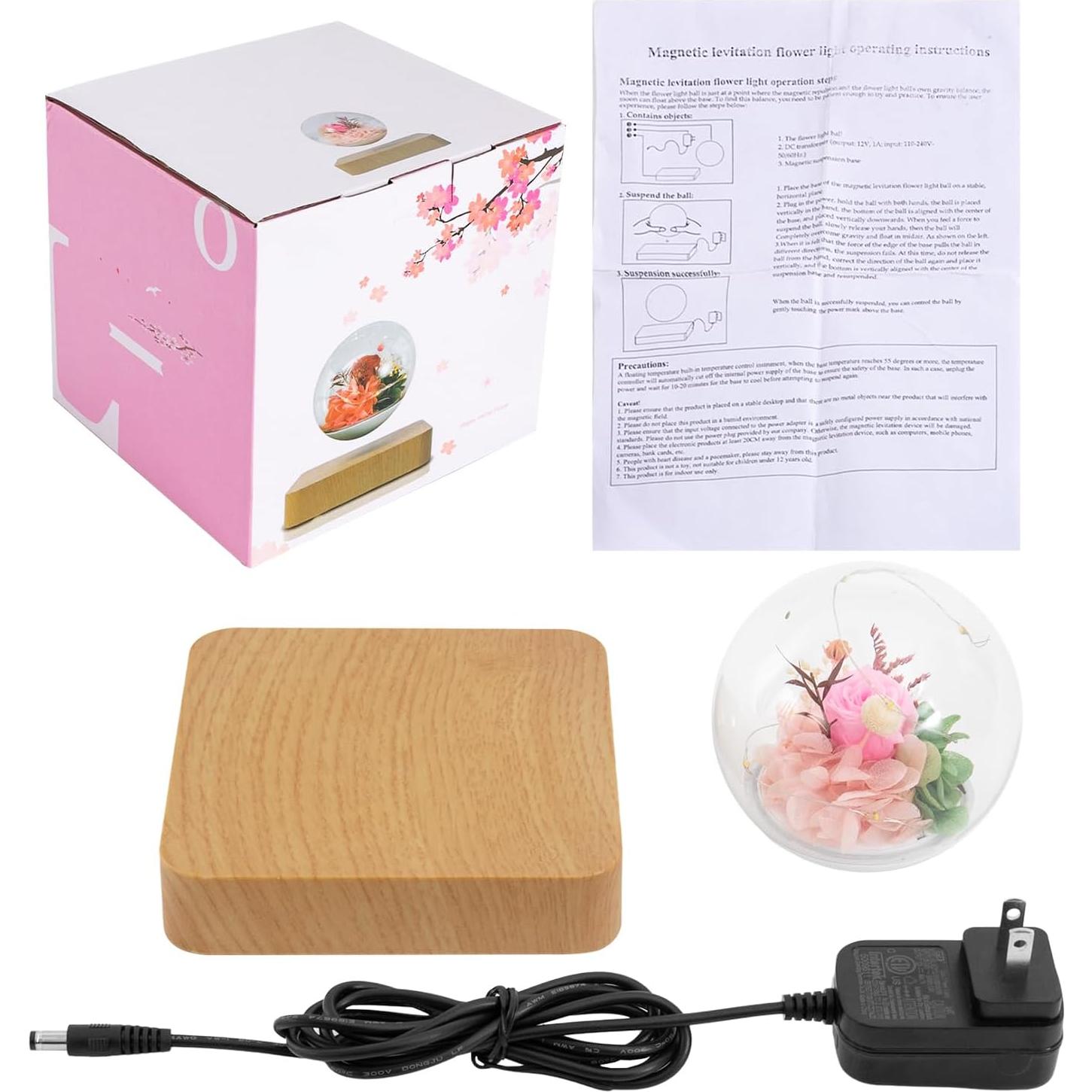 Lámpara de Flores Flotantes Magnéticas KathyLiely LED Decorativa