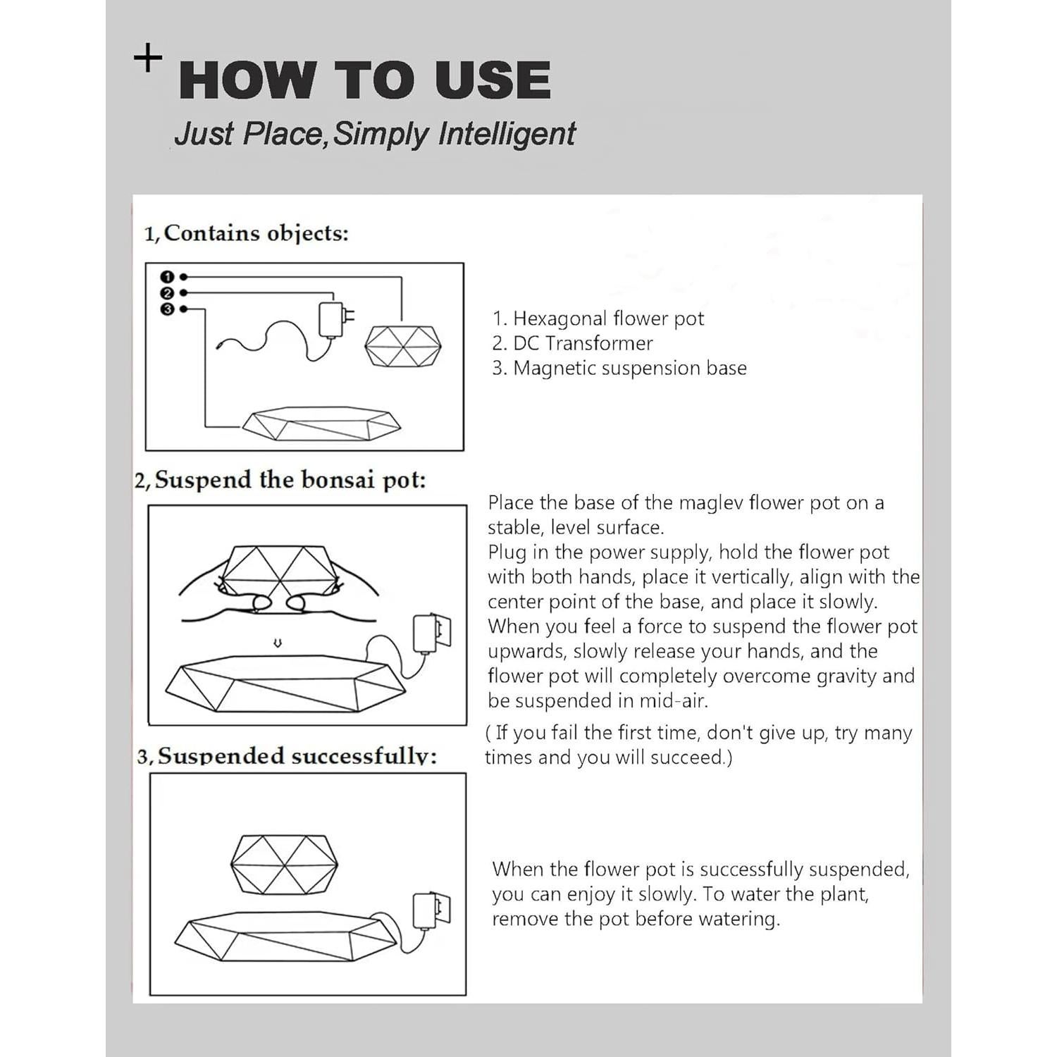 Paquete de 2 Macetas Flotantes Ronsoile para Bonsai