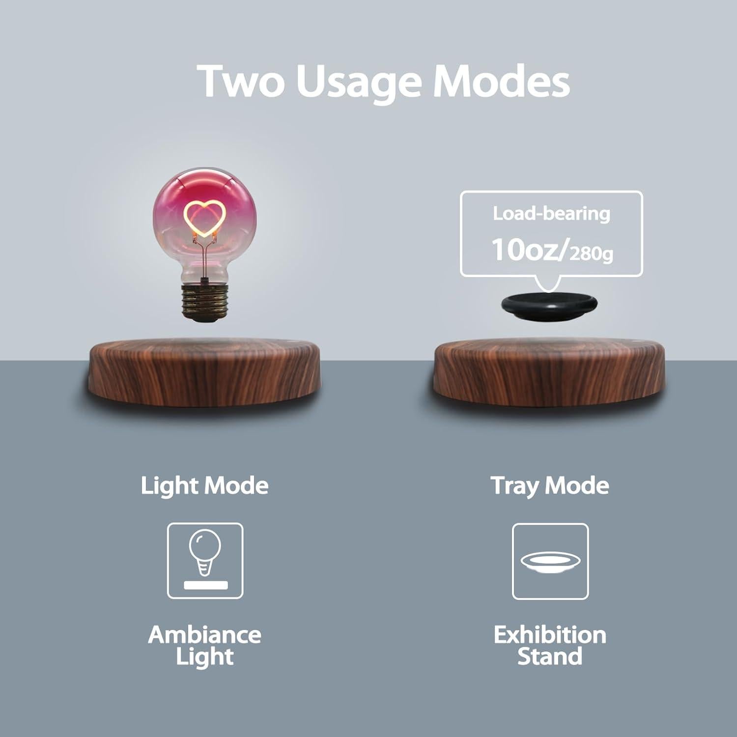 Lámpara Flotante Funtastech LED con Levitación Magnética 15x15cm