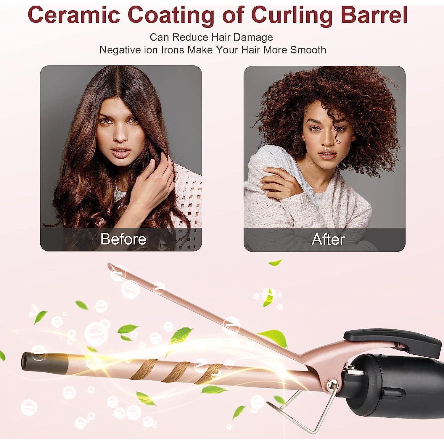 Plancha de Rizar Cerámica JAETON 9mm con 2 Temperaturas