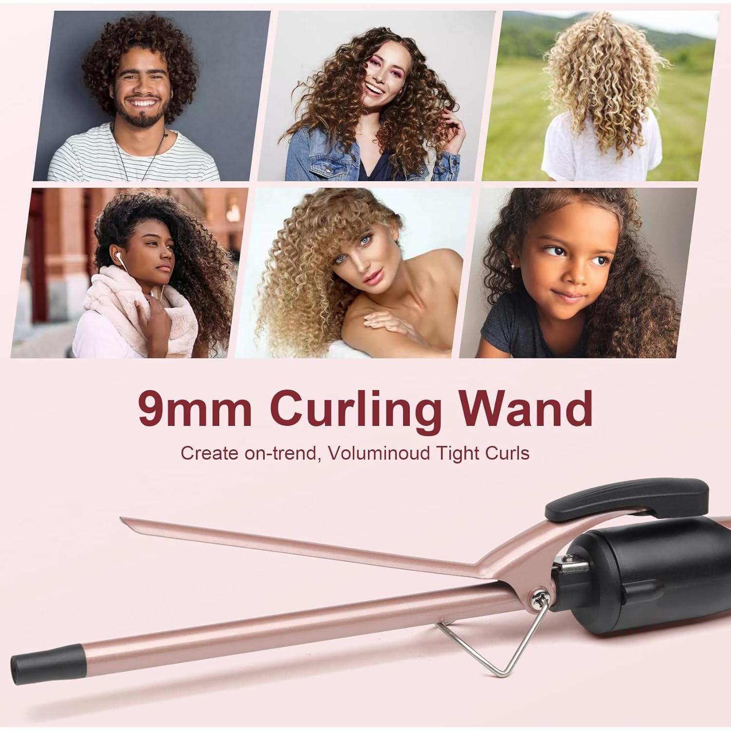 Plancha de Rizar Cerámica JAETON 9mm con 2 Temperaturas