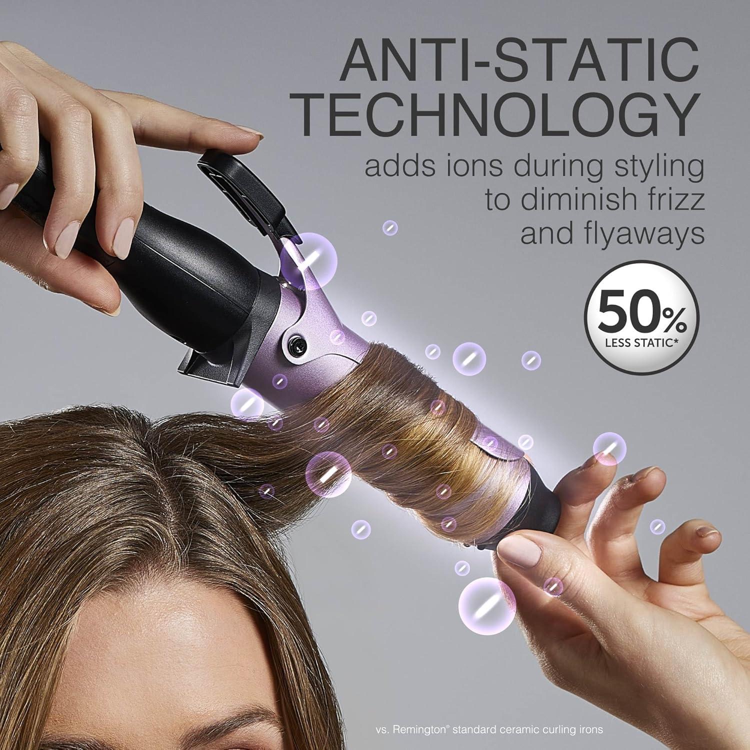 Plancha de Rizar Remington Anti-Estática 1.5" Cerámica