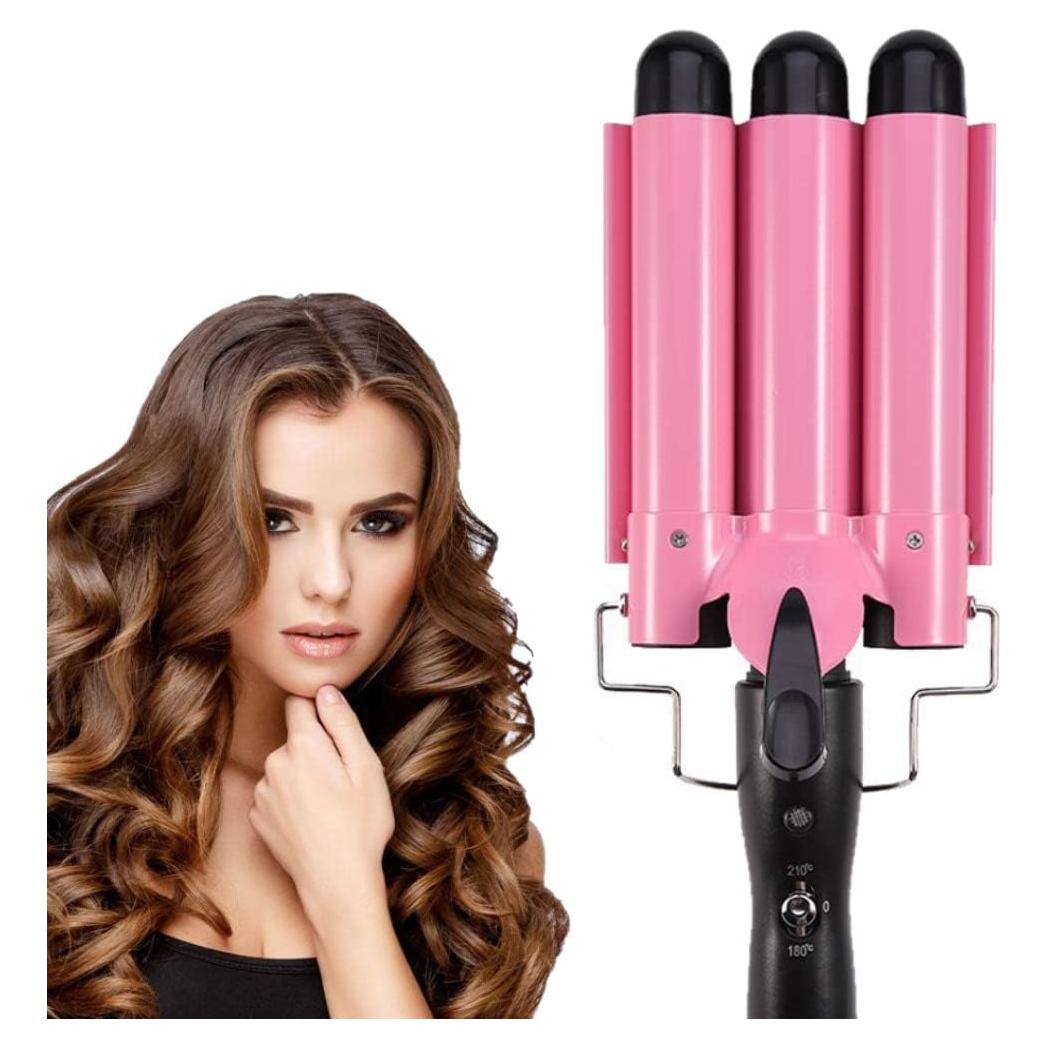 Varita Ondas 3 Barriles 26mm MODVICA Cerámica Rosa