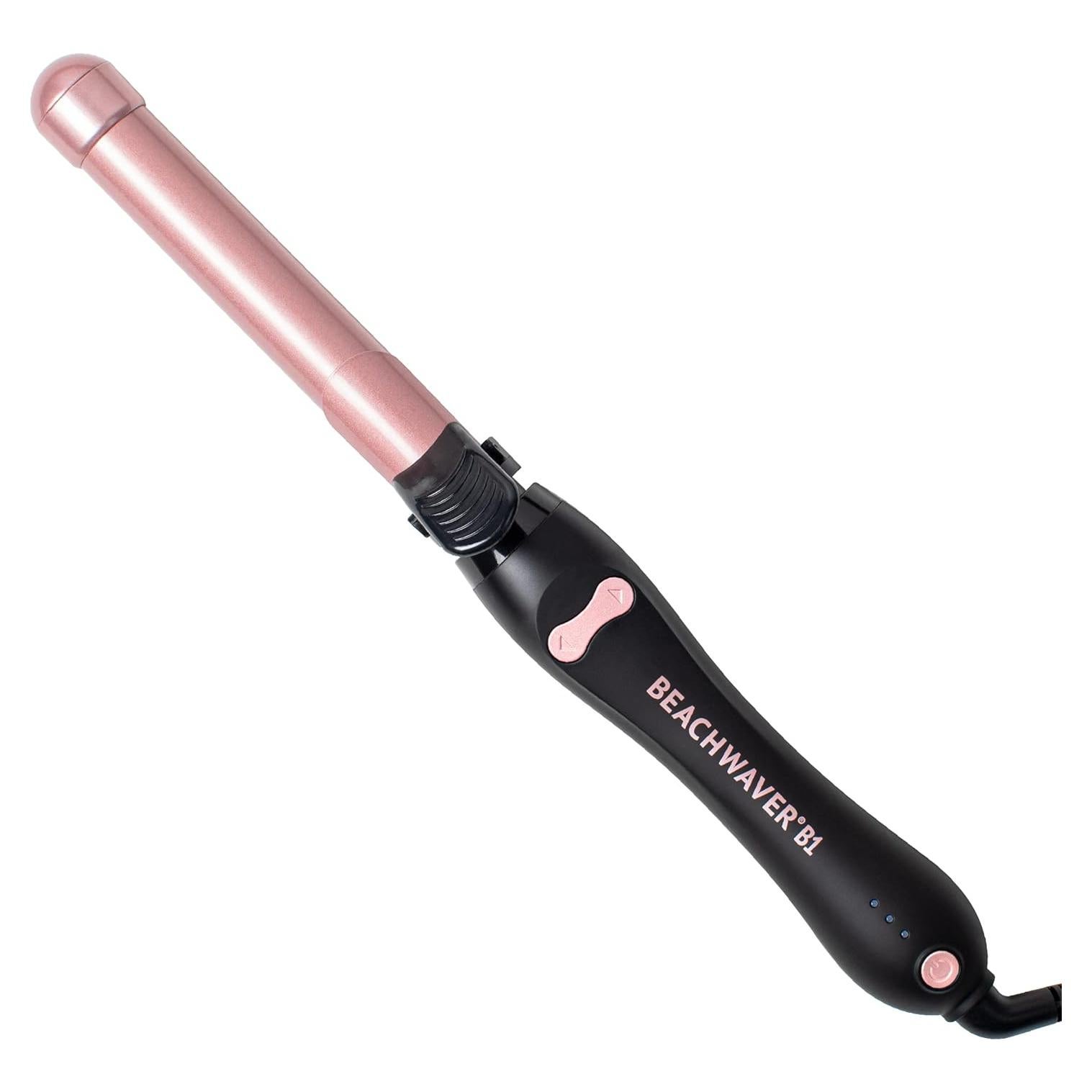 The Beachwaver Co. B1 Rotating Curling Iron - Automatic 1" Ceramic Curling Iron - Easy-to-Use Spinning Wand for Long-Lasting Waves, Auto-Shut Off, Travel-Friendly, Dual Voltage (BW160), Midnight Rose