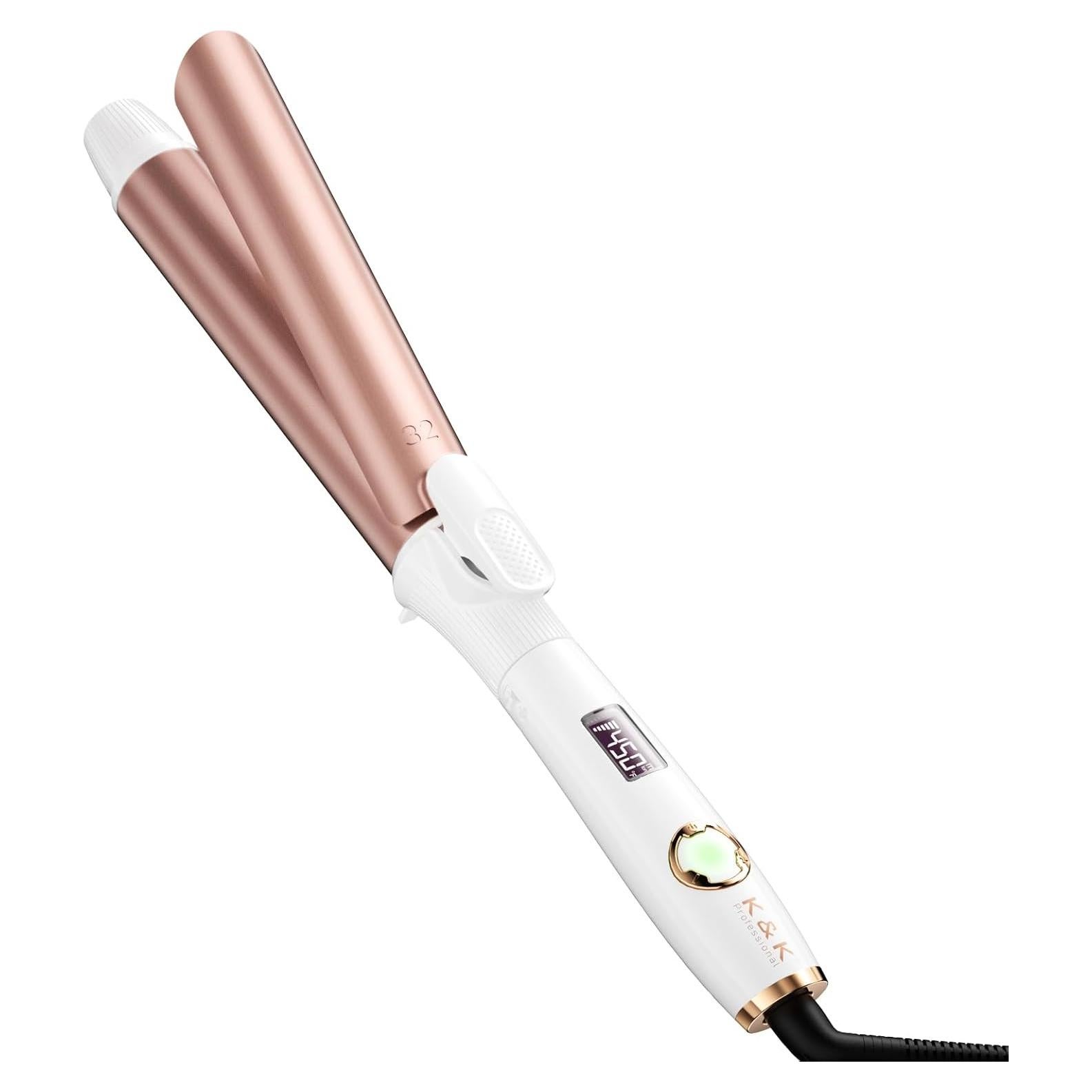 Plancha de Rizar K&K 3.18 cm Cerámica Doble Voltaje 232°C