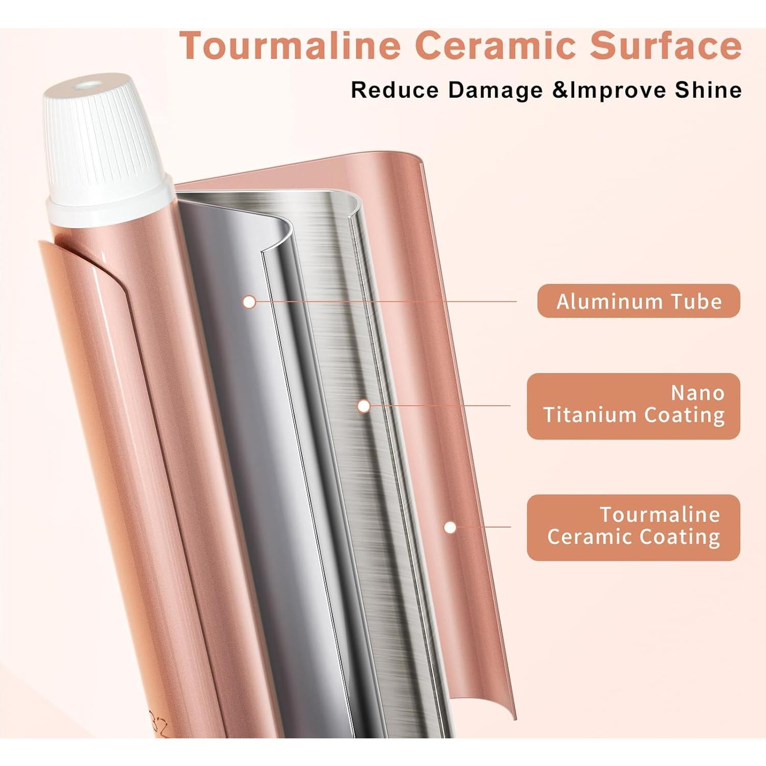 Plancha de Rizar K&K 3.18 cm Cerámica Doble Voltaje 232°C