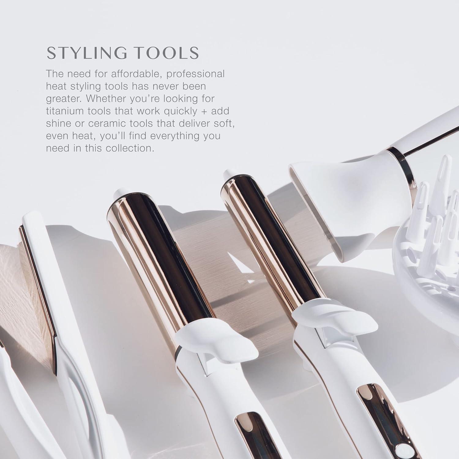 Plancha de Ondas de Titanio Kristin Ess 32 mm Alisado y Rizos