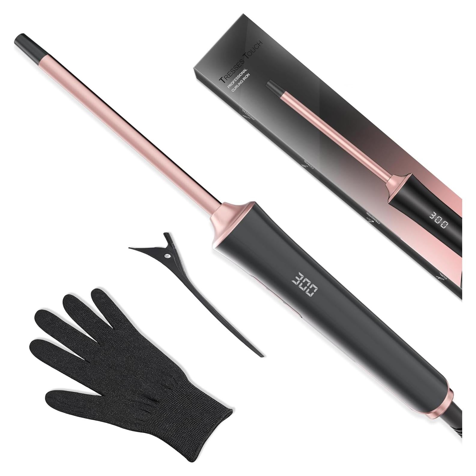 Rizador de Cabello Tresses Touch 10 mm Cerámica Oro Rosa