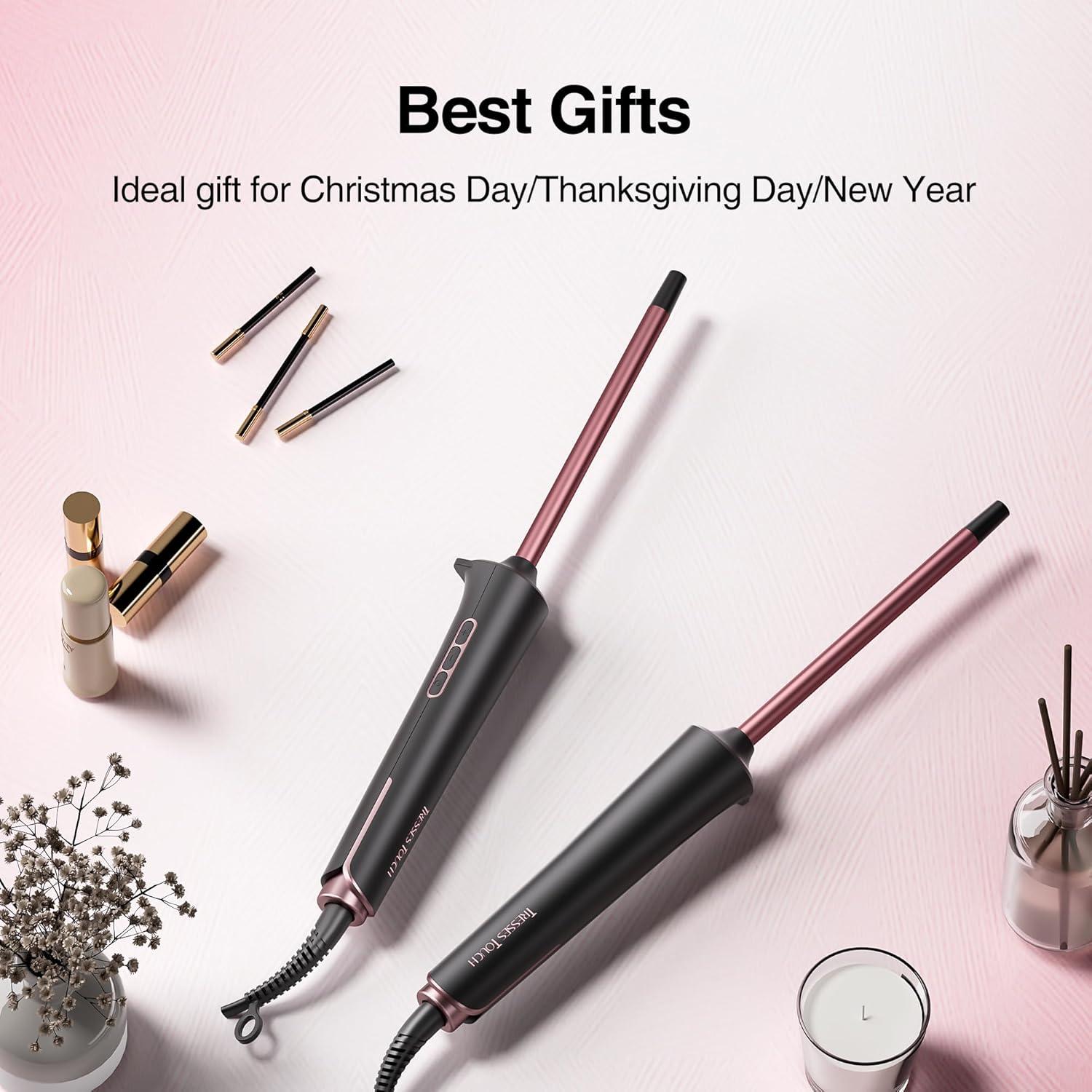 Rizador de Cabello Tresses Touch 10 mm Cerámica Oro Rosa