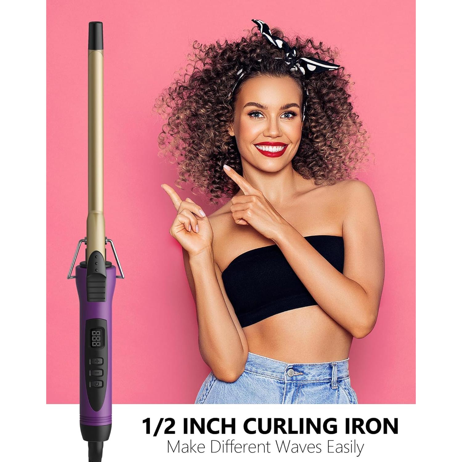 Varita de Rizado 13mm MELYDO Cerámica Temperatura Ajustable