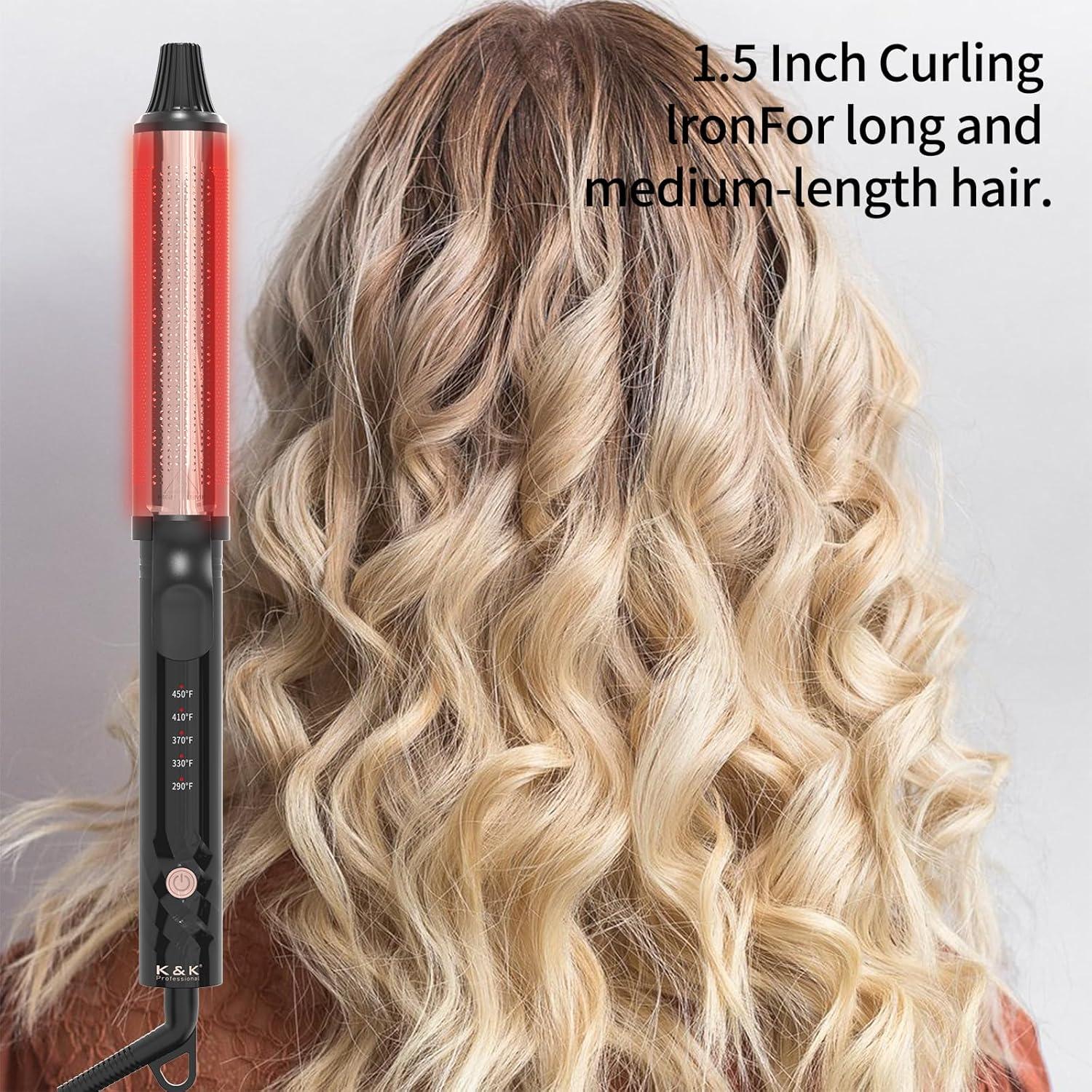 Rizador de Cabello K&K Terapia de Luz Roja Infrarroja 88.9cm