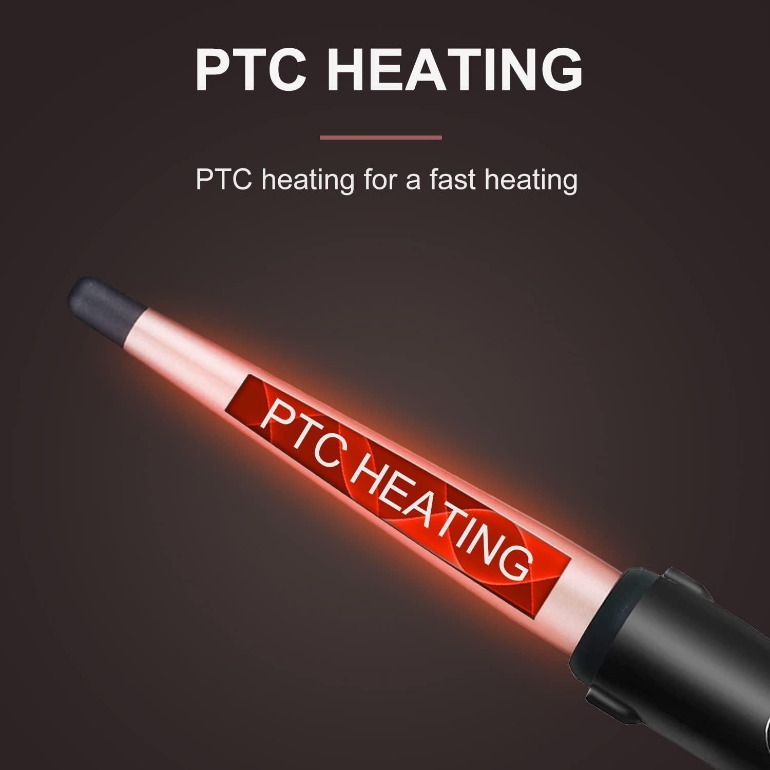 Plancha de Rizado Cónica Jaeton Pro 1.25" Cerámica Ajustable