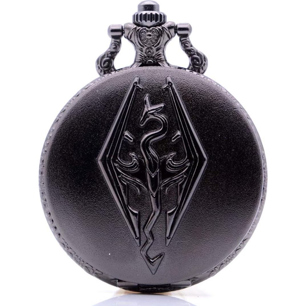 Reloj de bolsillo KDJSTORE PW06 Cuarzo Vintage Negro