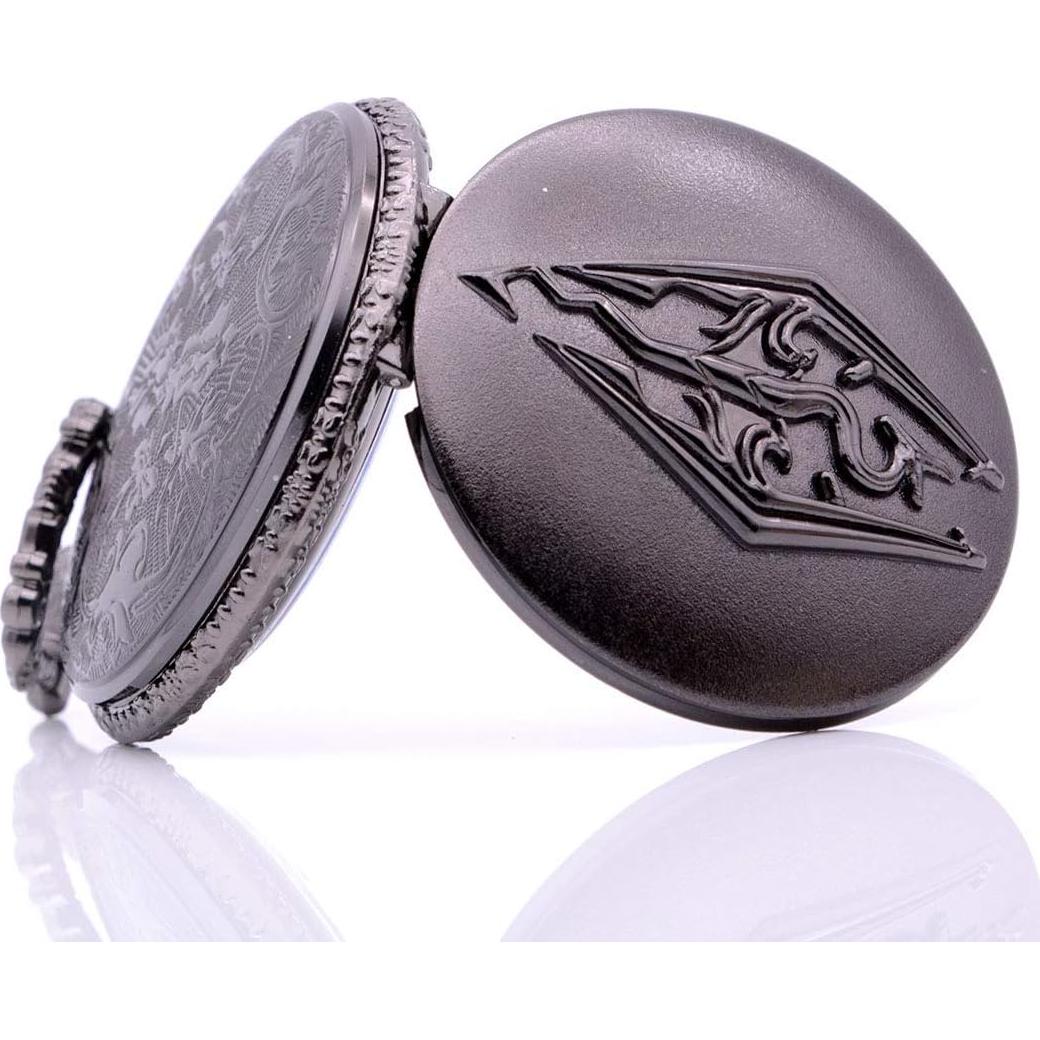 Reloj de bolsillo KDJSTORE PW06 Cuarzo Vintage Negro