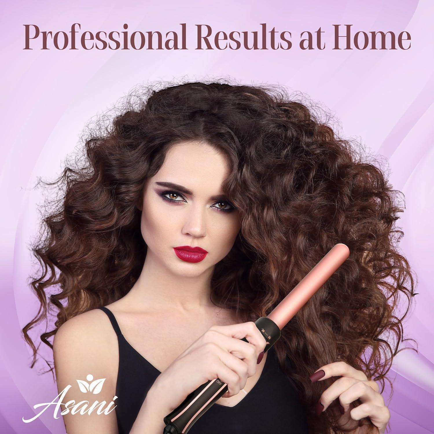 Conjunto de Rizador de Cabello Asani 6-en-1 con Barriles Intercambiables