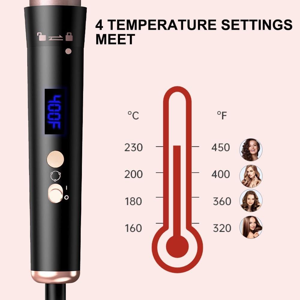 Plancha de Rizar 5 en 1 SOUKENGEN con Barriles Intercambiables