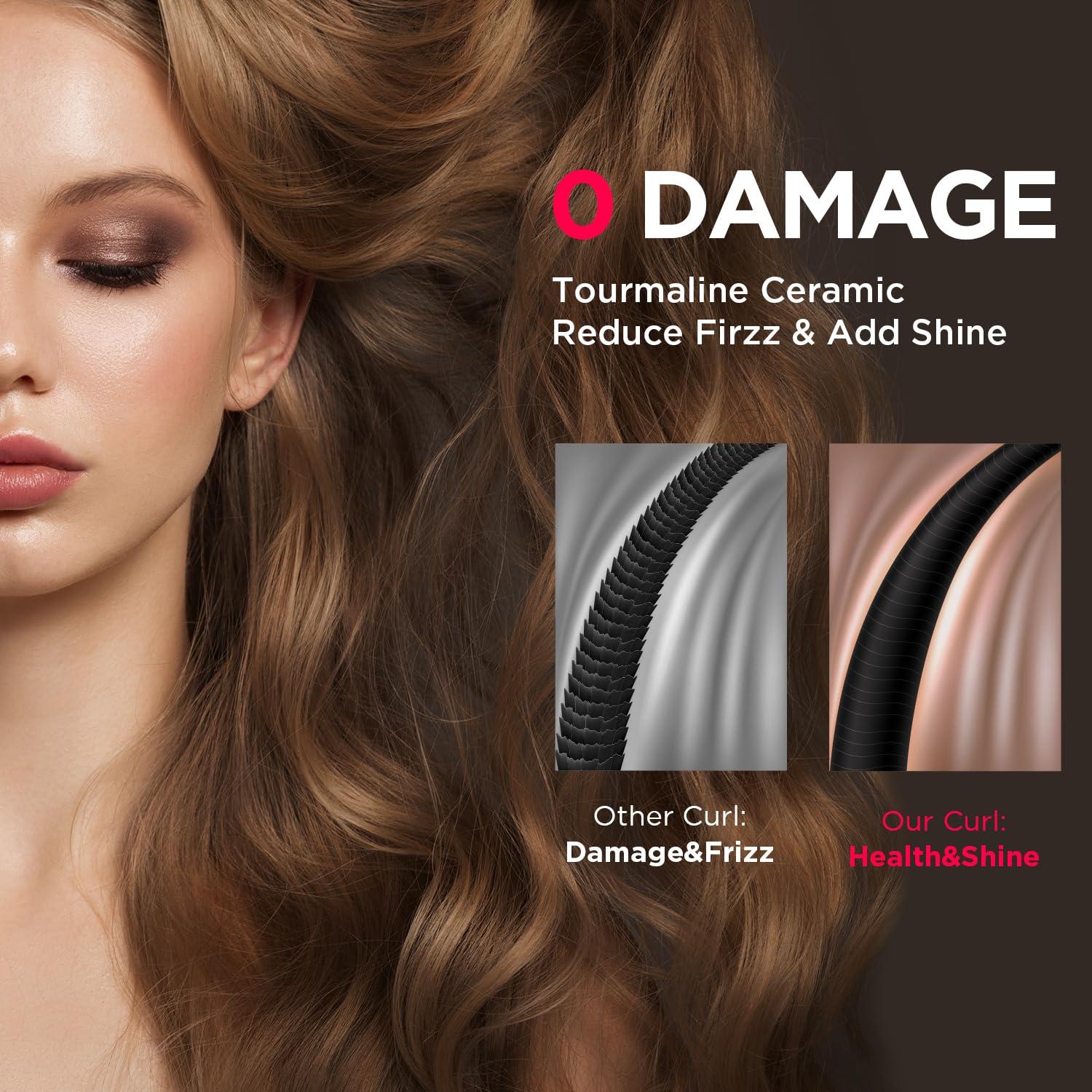 Plancha de Rizar MiroPure 1.25" Cerámica Turmalina Doble Voltaje