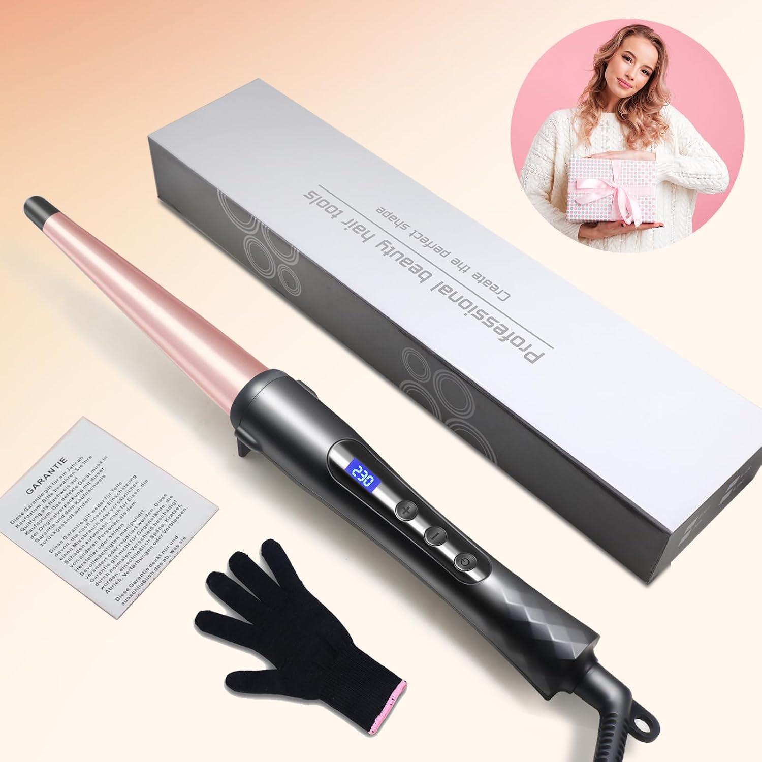 Varita de Rizar Cabello Hopopower Cónica 1-2 cm Rosa