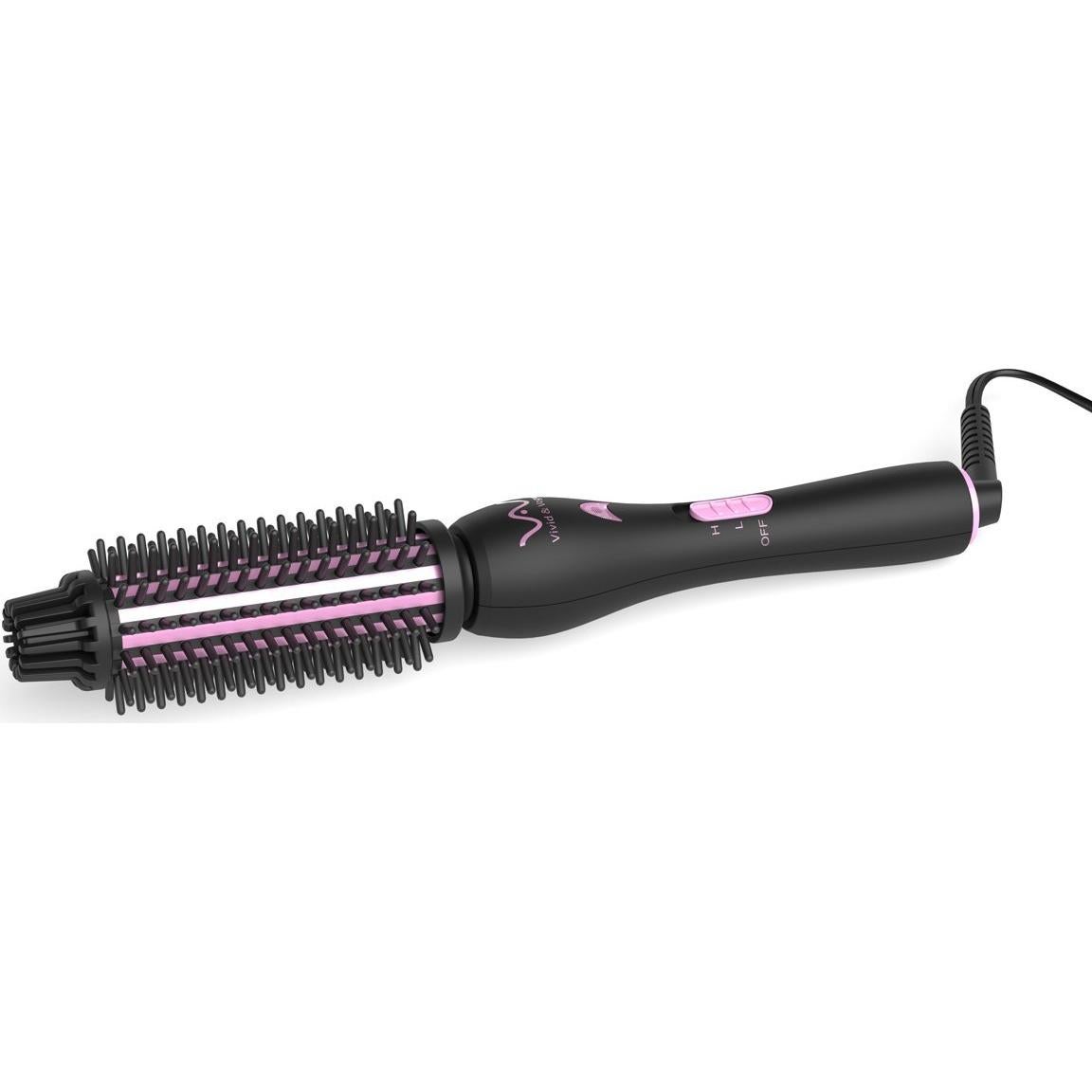 VAV Curling Iron, Ceramic Negative Ionic Curling Wand, Professional Dual Voltage Instant Heat Up Hair Curler, Anti-Scald Curling Brush with Two Heat Settings